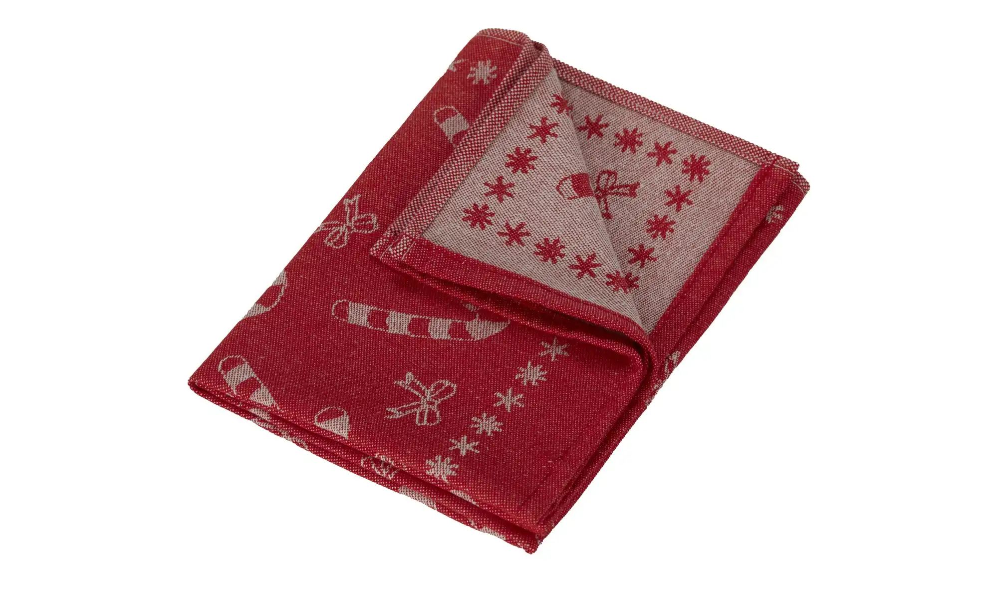 Ross Geschirrtuch  Zuckerstange ¦ rot ¦ 100% Baumwolle ¦ Maße (cm): B: 50 T günstig online kaufen