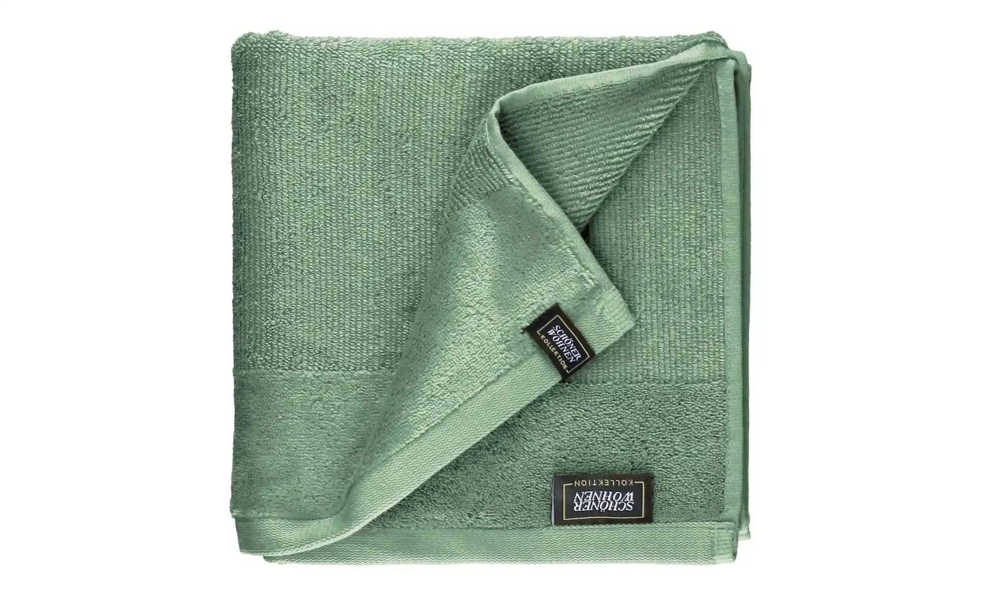 SCHÖNER WOHNEN Kollektion Handtuch 4er-Set   ¦ grün ¦ Maße (cm): B: 24 H: 2 günstig online kaufen
