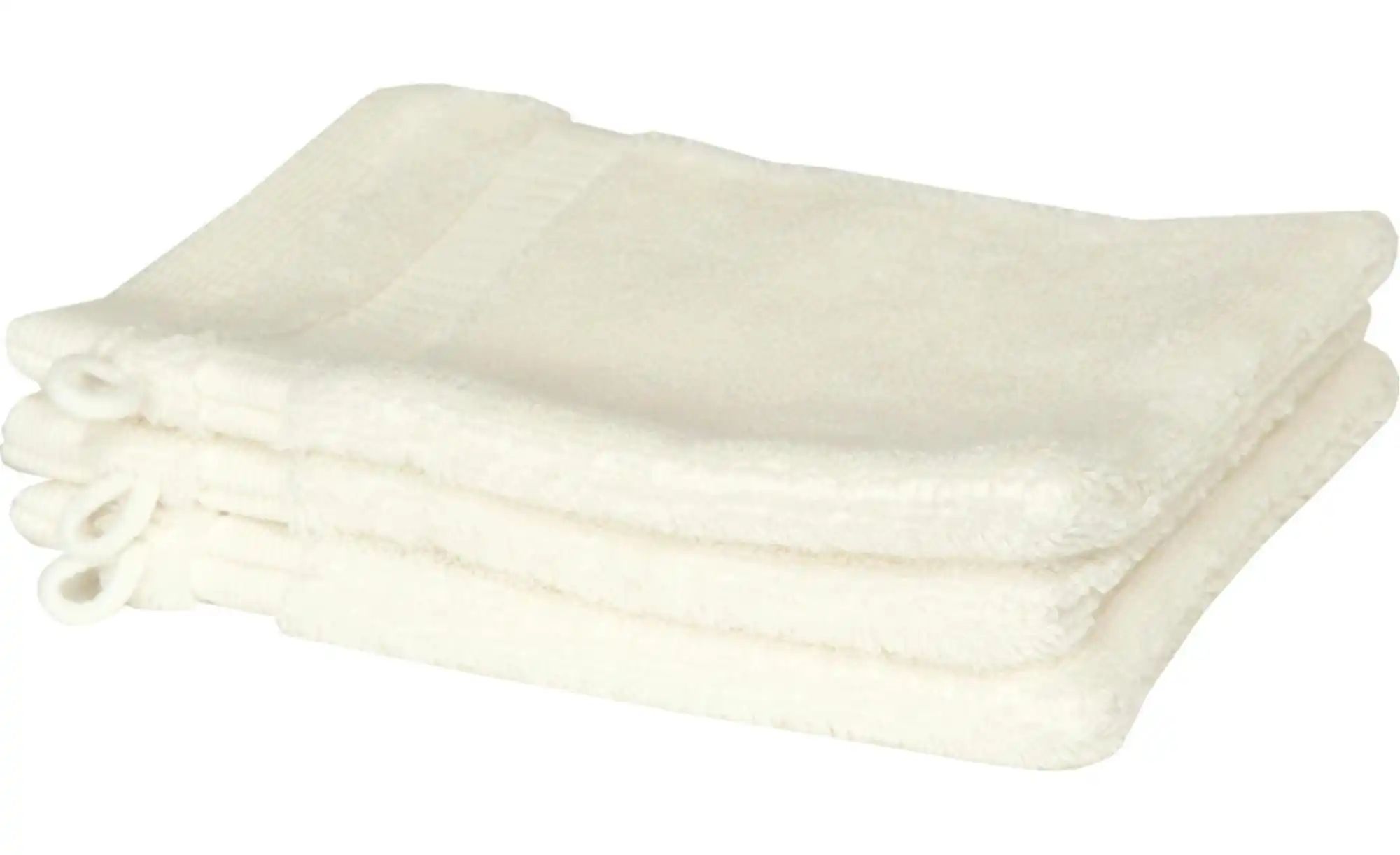 SCHÖNER WOHNEN Kollektion Waschhandschuh 3er-Set   ¦ weiß ¦ Maße (cm): B: 1 günstig online kaufen