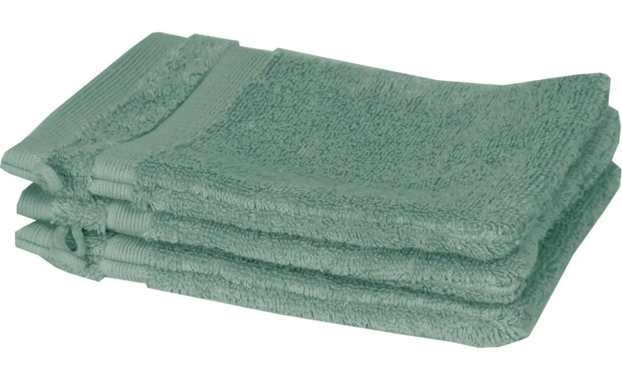 SCHÖNER WOHNEN Kollektion Waschhandschuh 3er-Set   ¦ grün ¦ Maße (cm): B: 1 günstig online kaufen