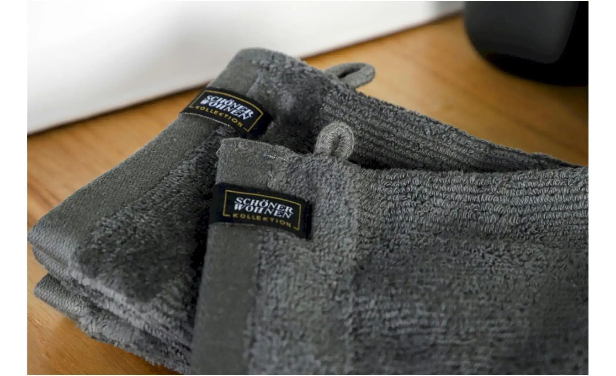 SCHÖNER WOHNEN Kollektion Waschhandschuh 4er-Set   ¦ grau ¦ Maße (cm): B: 1 günstig online kaufen
