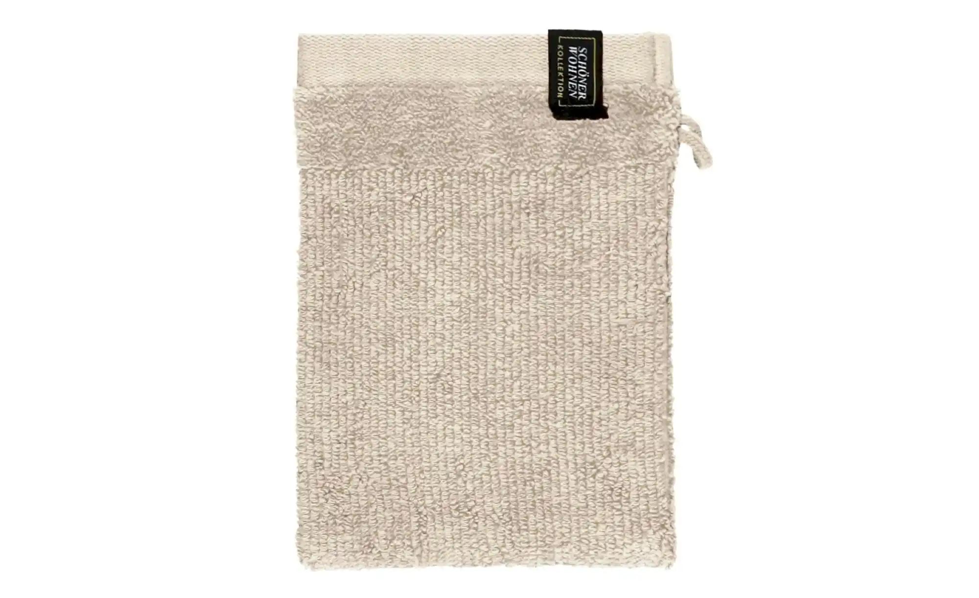 SCHÖNER WOHNEN Kollektion Waschhandschuh 3er-Set   ¦ beige ¦ Maße (cm): B: günstig online kaufen