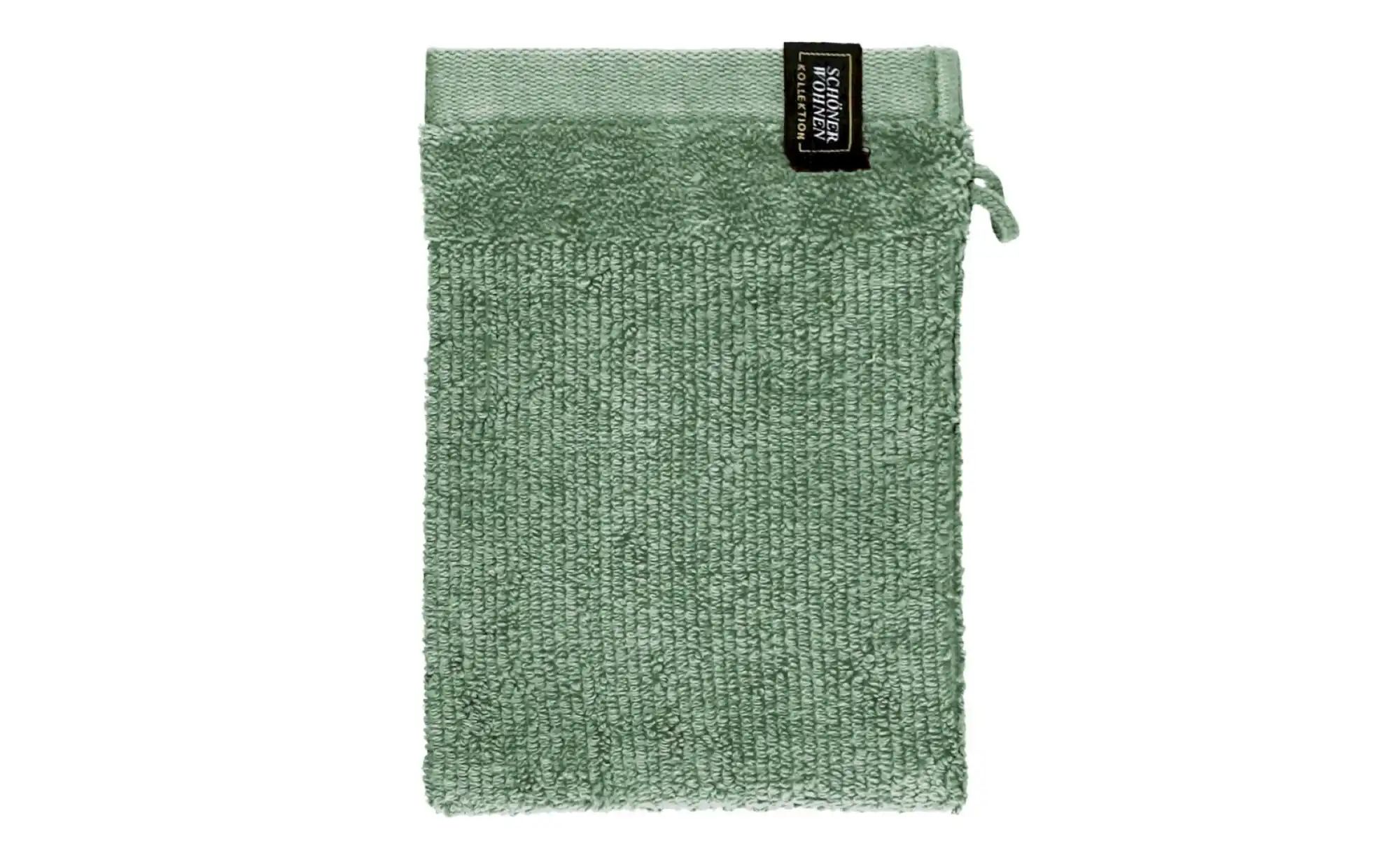 SCHÖNER WOHNEN Kollektion Waschhandschuh 3er-Set   ¦ grün ¦ Maße (cm): B: 1 günstig online kaufen
