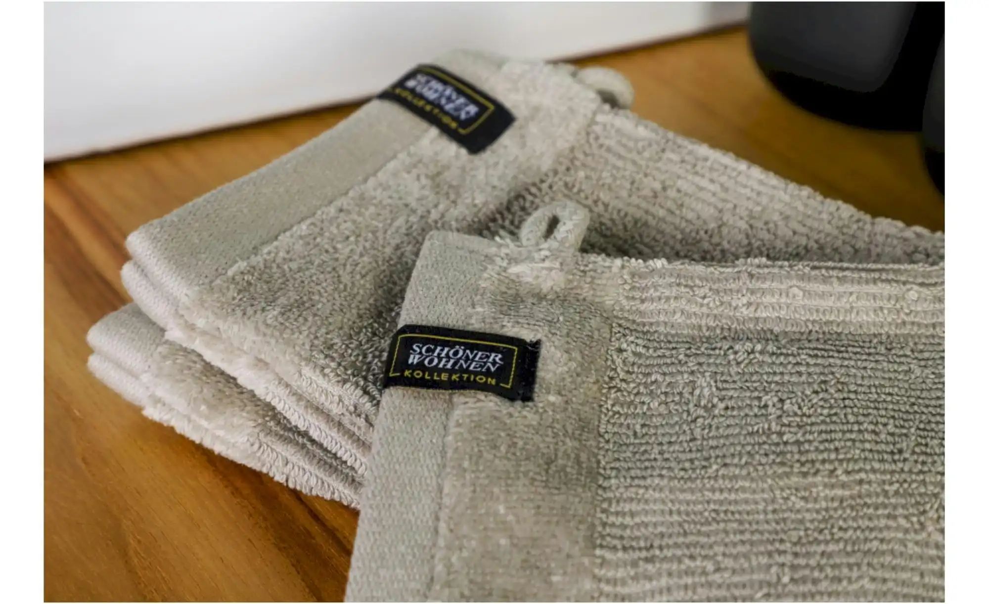 SCHÖNER WOHNEN Kollektion Waschhandschuh 3er-Set   ¦ creme ¦ Maße (cm): B: günstig online kaufen