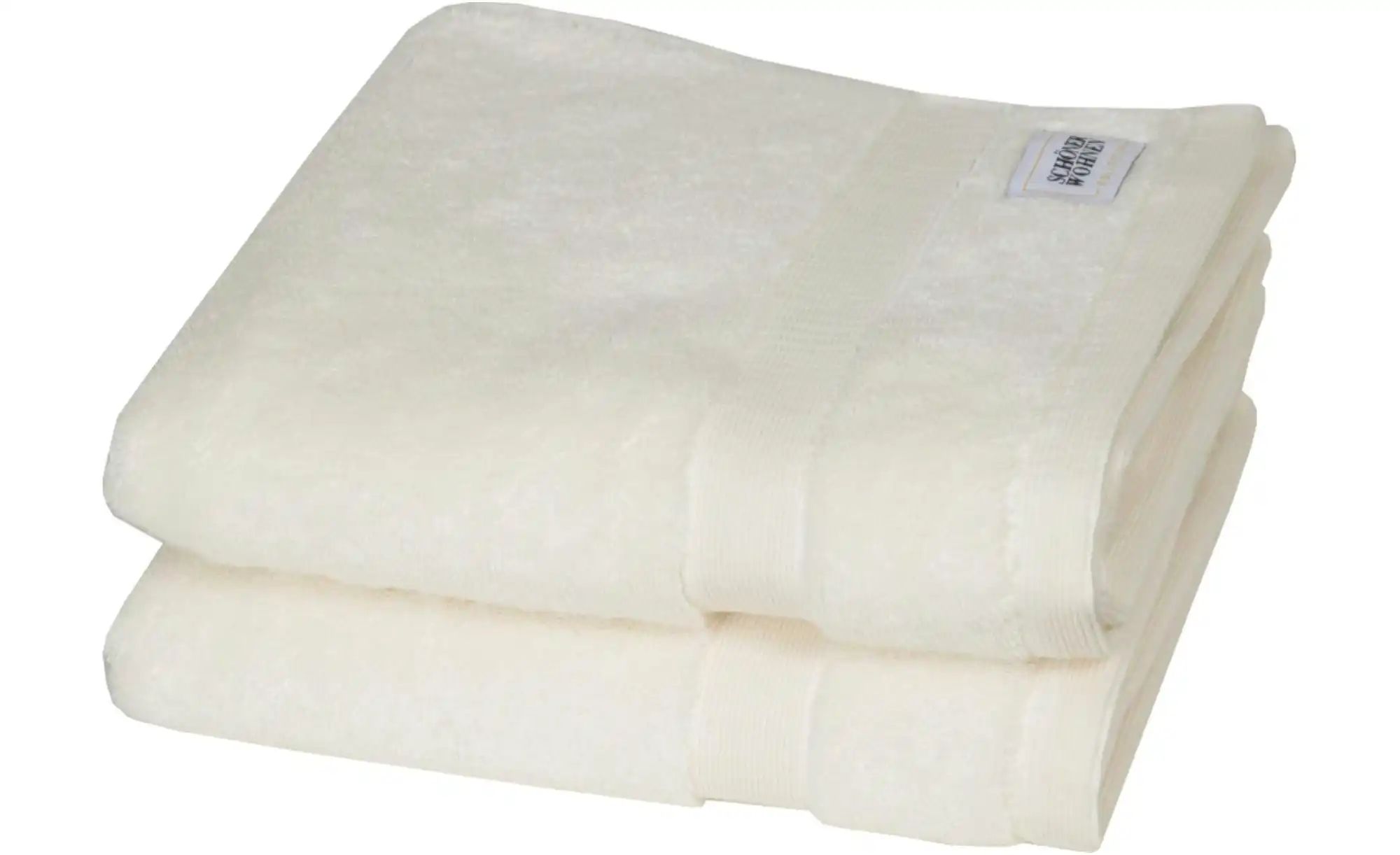 SCHÖNER WOHNEN Kollektion Handtuch 2er-Set   ¦ weiß ¦ Maße (cm): B: 50 H: 1 günstig online kaufen