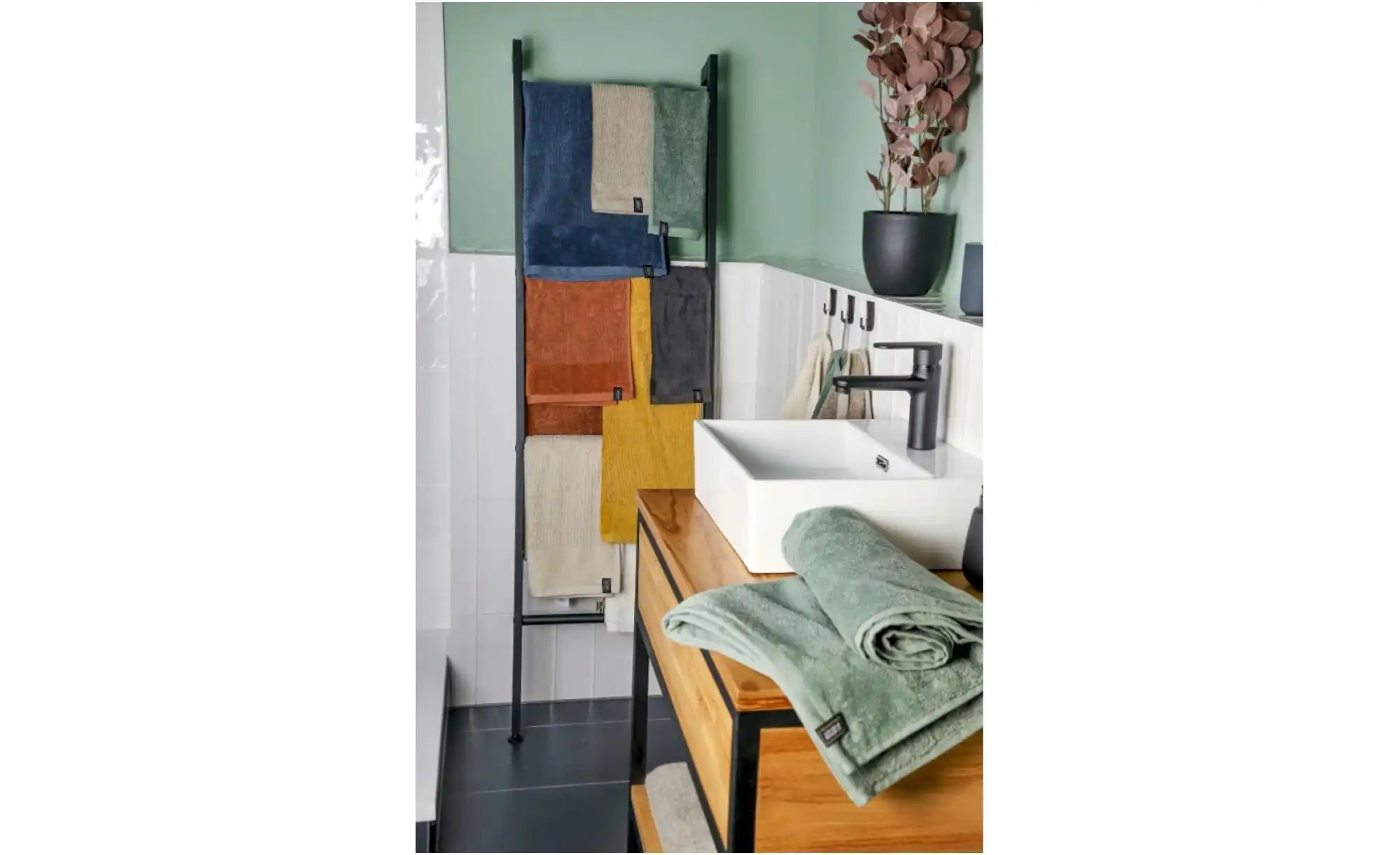 SCHÖNER WOHNEN Kollektion Handtuch 2er-Set   ¦ grün ¦ Maße (cm): B: 50 H: 1 günstig online kaufen