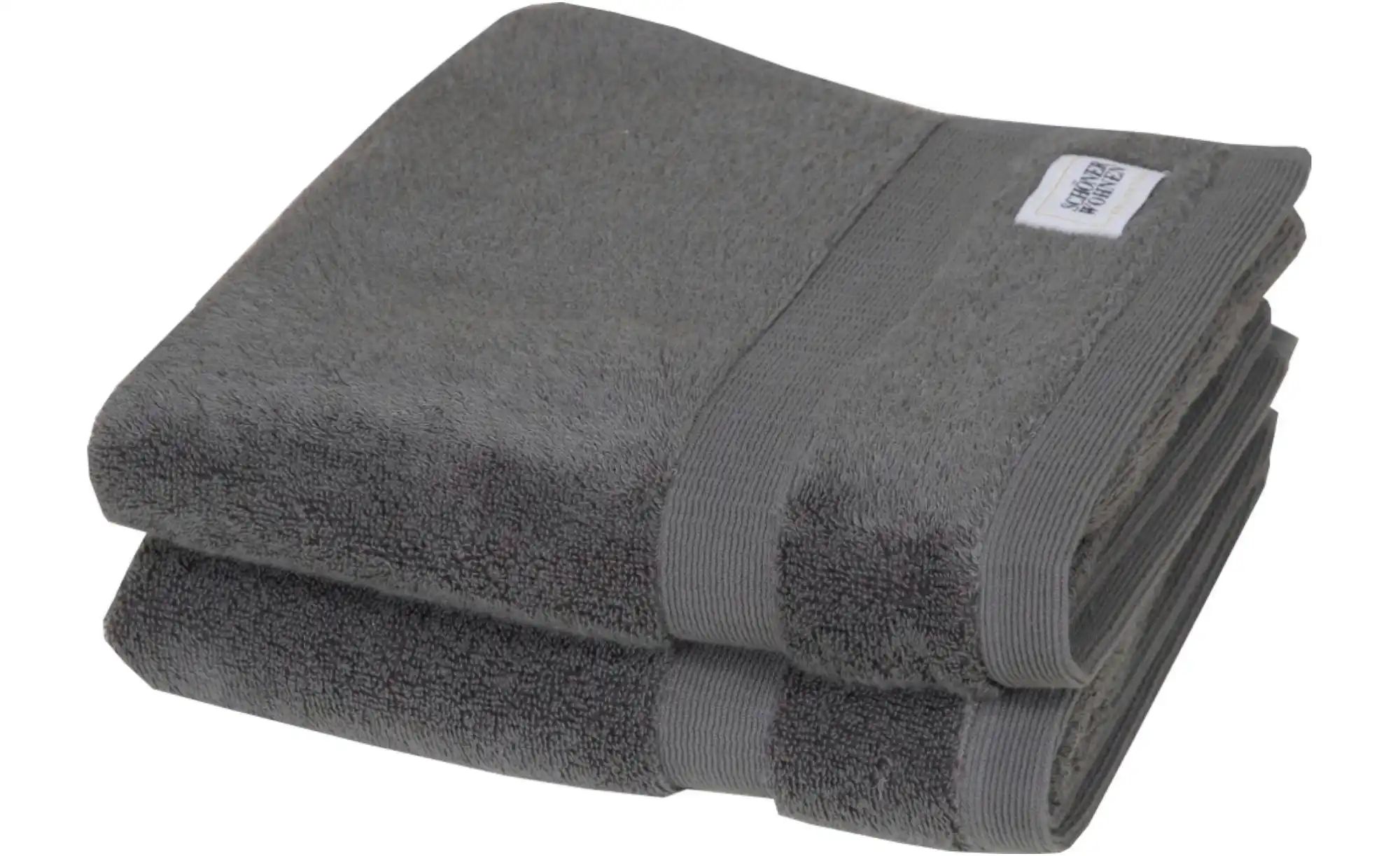 SCHÖNER WOHNEN Kollektion Handtuch 2er-Set   ¦ grau ¦ Maße (cm): B: 50 H: 1 günstig online kaufen