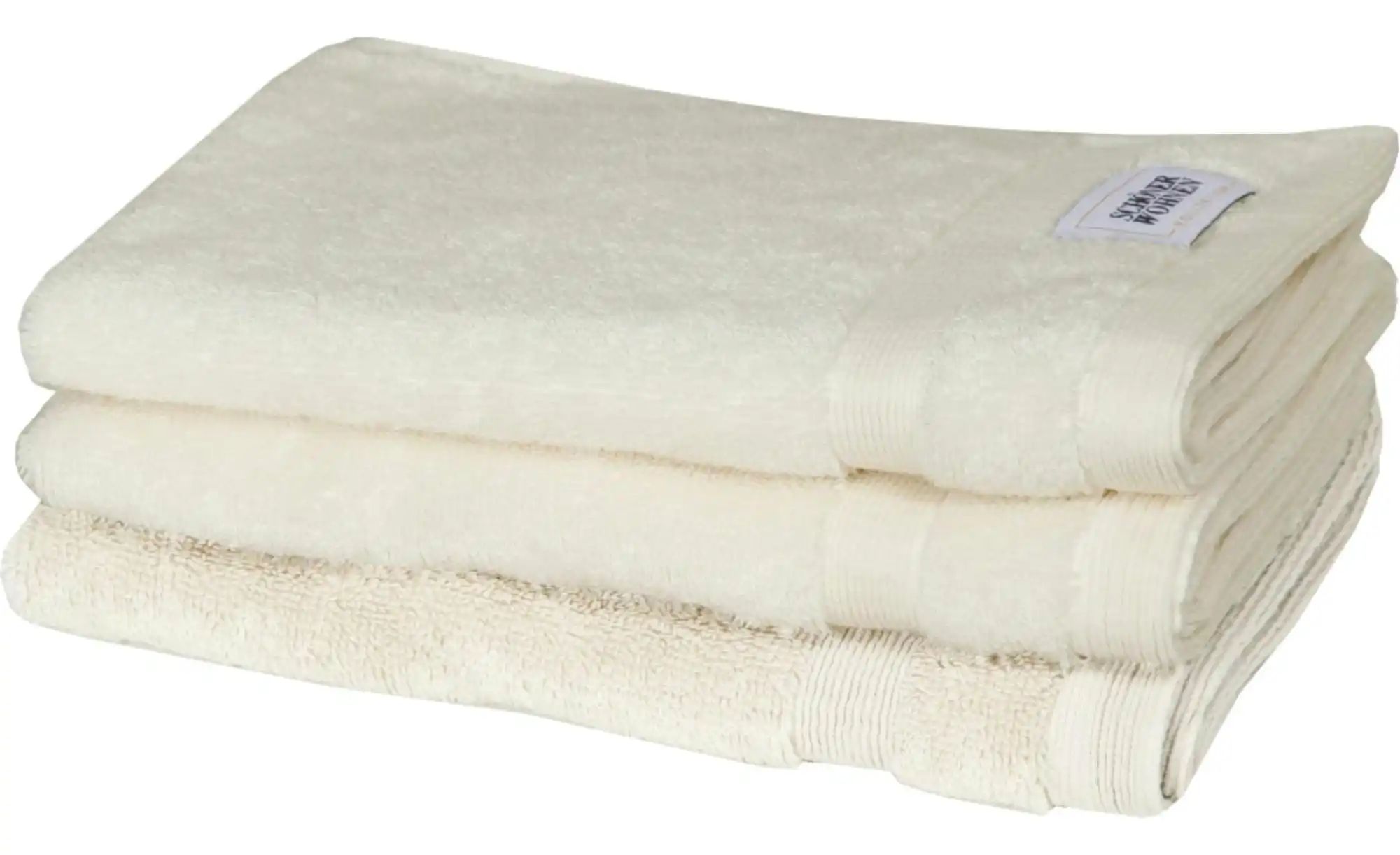 SCHÖNER WOHNEN Kollektion Gästehandtuch 3er-Set   ¦ weiß ¦ Maße (cm): B: 30 günstig online kaufen