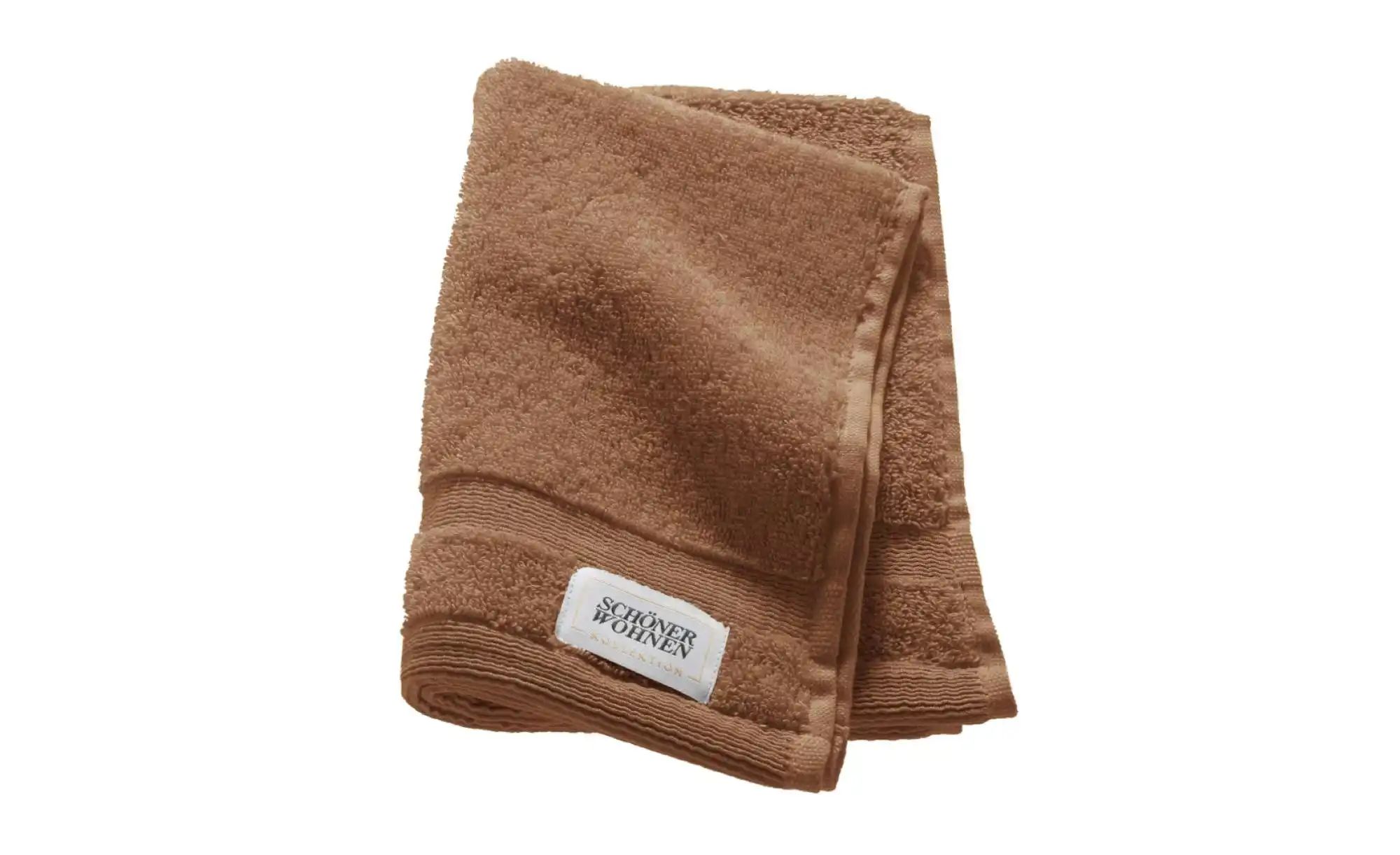SCHÖNER WOHNEN Kollektion Gästehandtuch 3er-Set   ¦ braun ¦ Maße (cm): B: 3 günstig online kaufen