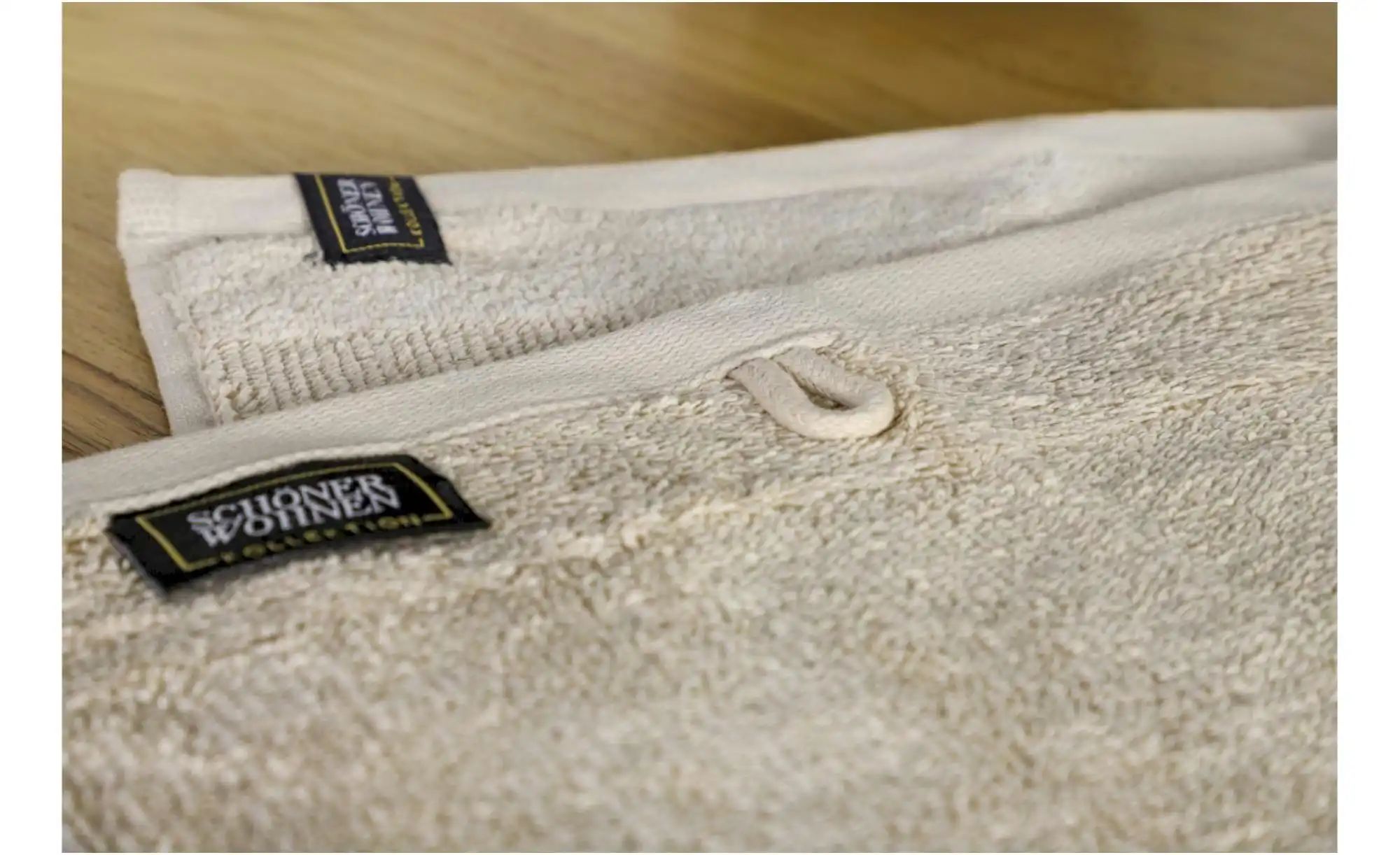 Thumbnail - SCHÖNER WOHNEN Kollektion Gästehandtuch 4er-Set ¦ beige ¦ Maße (cm): B: 30 H: 1,5 Badtextilien > Handtücher & Badetüch...