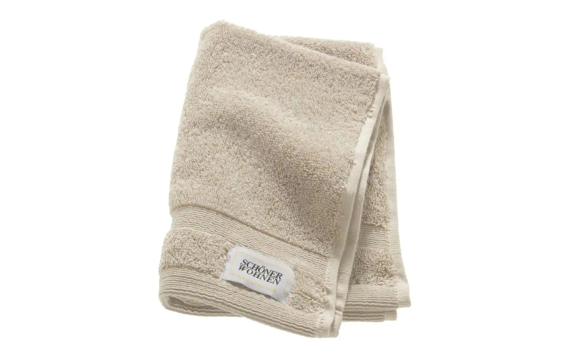 SCHÖNER WOHNEN Kollektion Gästehandtuch 3er-Set   ¦ beige ¦ Maße (cm): B: 3 günstig online kaufen