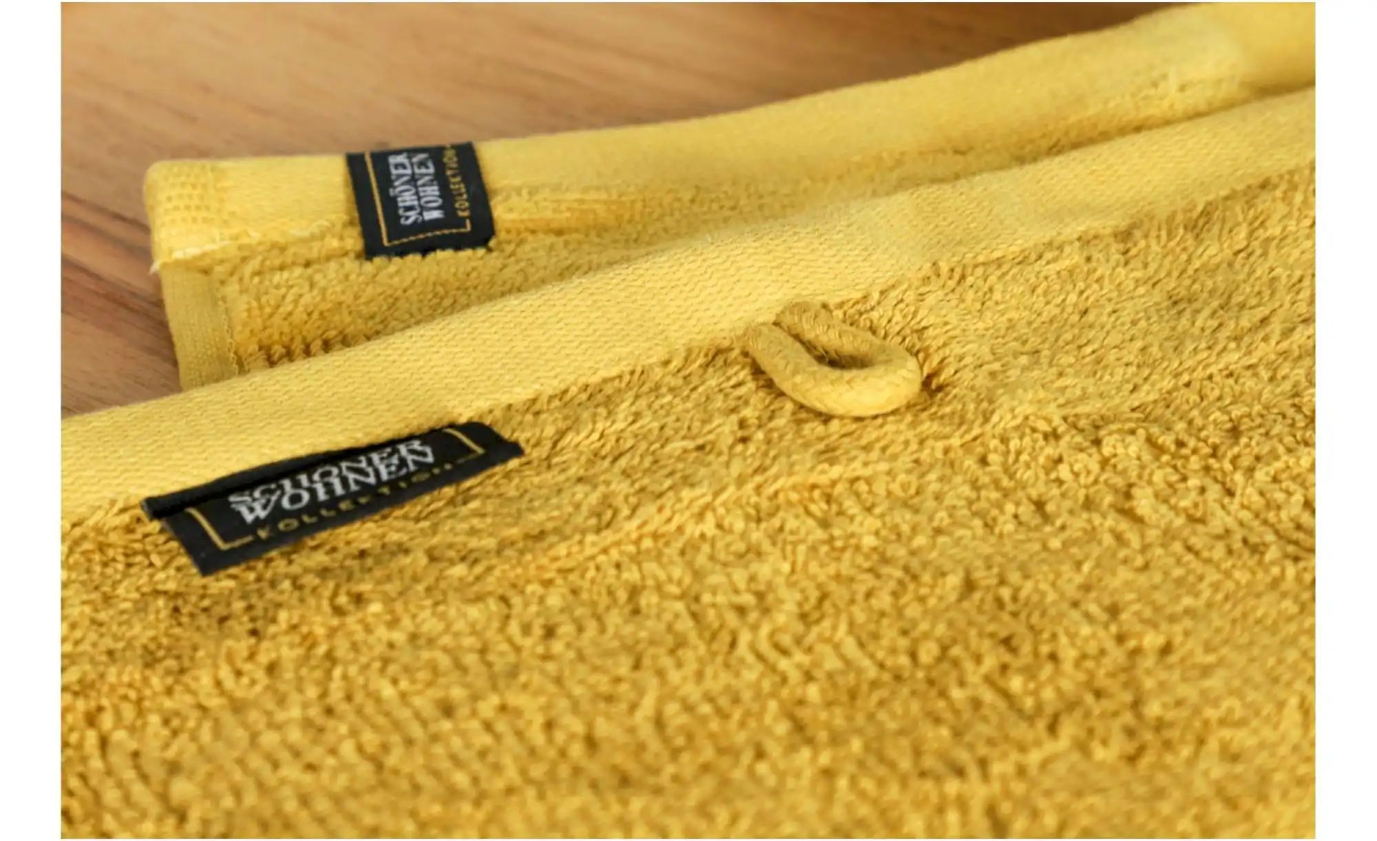 Thumbnail - SCHÖNER WOHNEN Kollektion Gästehandtuch 4er-Set   ¦ gelb ¦ Maße (cm): B: 30 H: 1,5 Badtextilien > Handtücher & Badetüche...