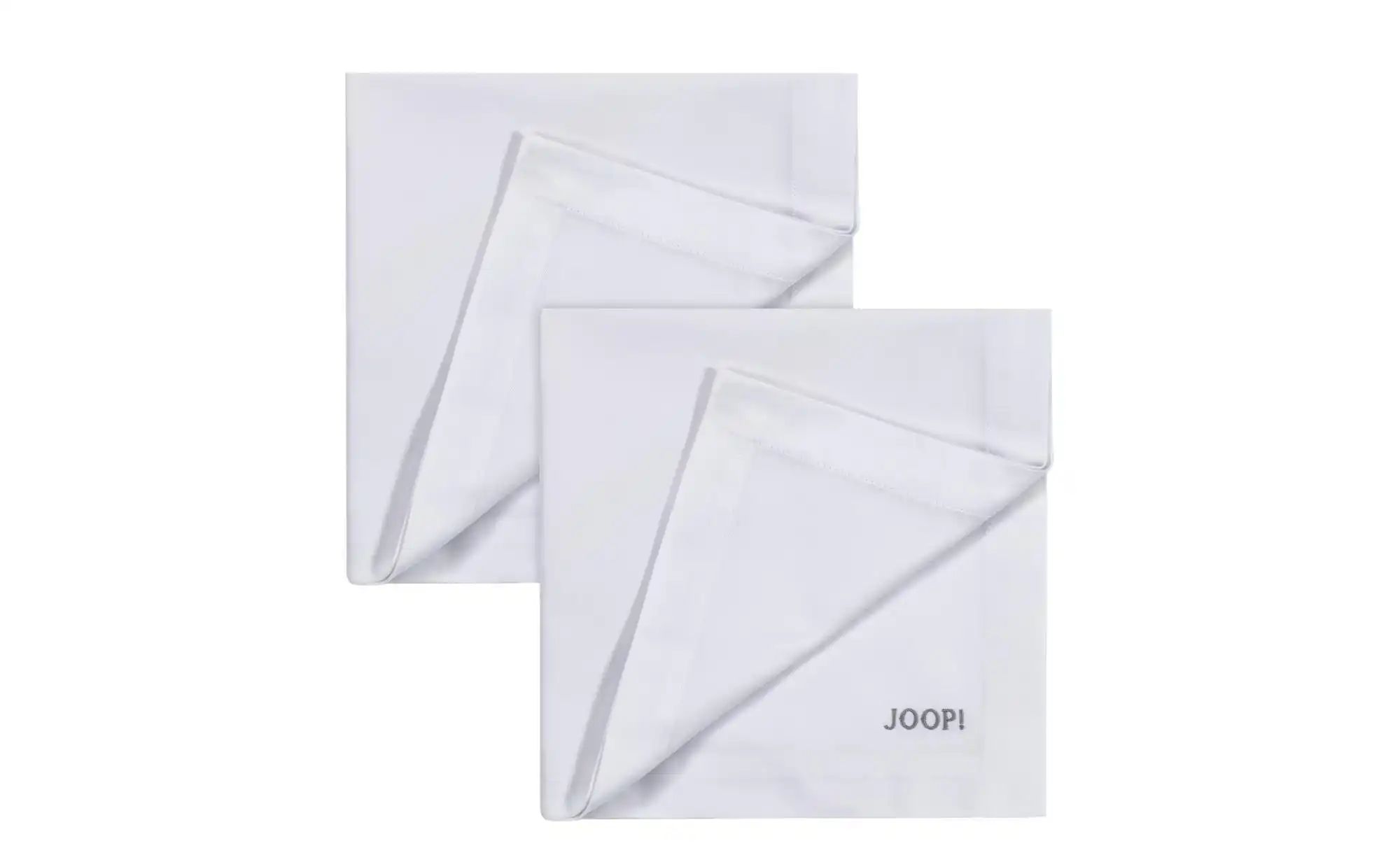 JOOP! Servietten 2er-Set Stitch ¦ silber ¦ Naturfaser ¦ Maße (cm): B: 50 H: günstig online kaufen