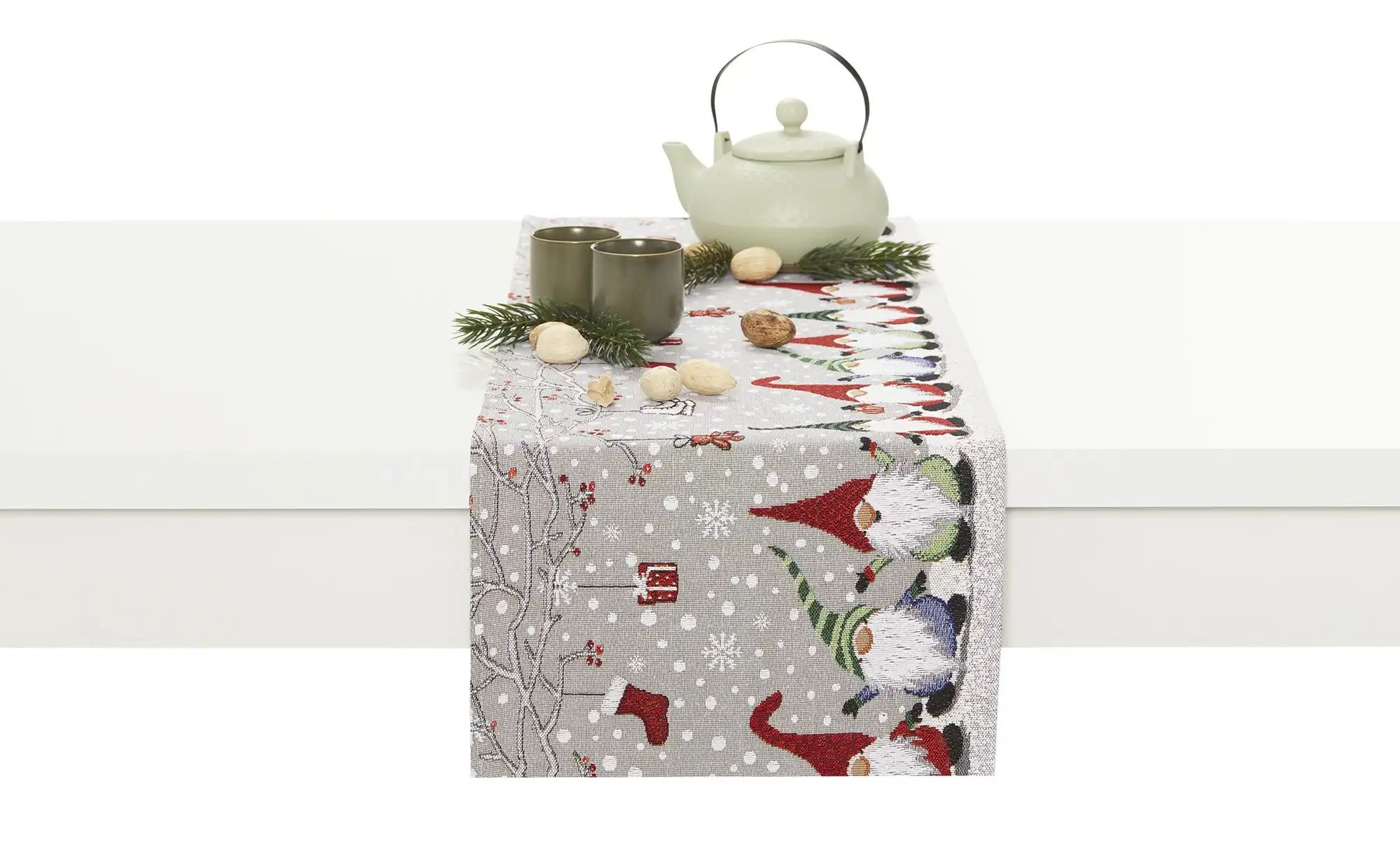 como Tischläufer Weihnachtswichtel ¦ mehrfarbig ¦ Baumwollmischgewebe ¦ Maße (cm): B: 32 Heimtextilien > Tischwäsche & Küchentextilien > Tischläufer - Höffner