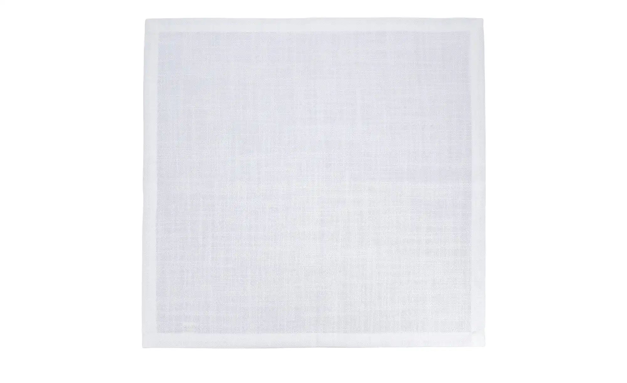 como Serviette  Serviette Leinen-Effekt ¦ weiß ¦ Synthetik ¦ Maße (cm): B: günstig online kaufen