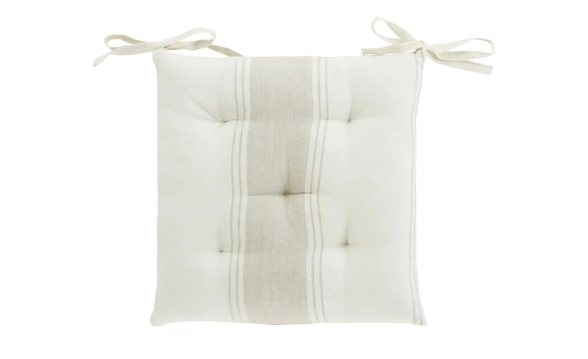 HOME STORY Stuhlkissen  Maritim Living ¦ beige ¦ Maße (cm): B: 40 Dekokisse günstig online kaufen