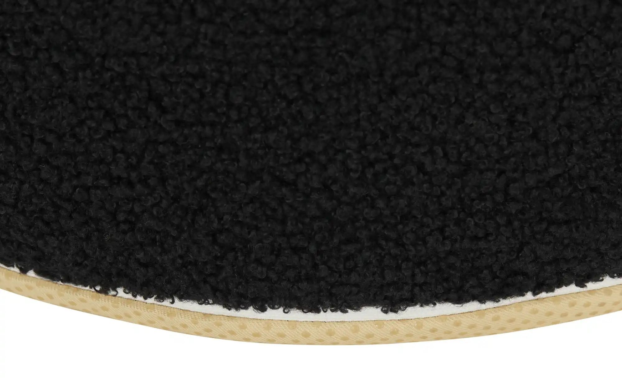 como Pouf  Teddy uni ¦ schwarz ¦ Maße (cm): B: 43 H: 43 T: 30.0  Ø: 43 Pols günstig online kaufen