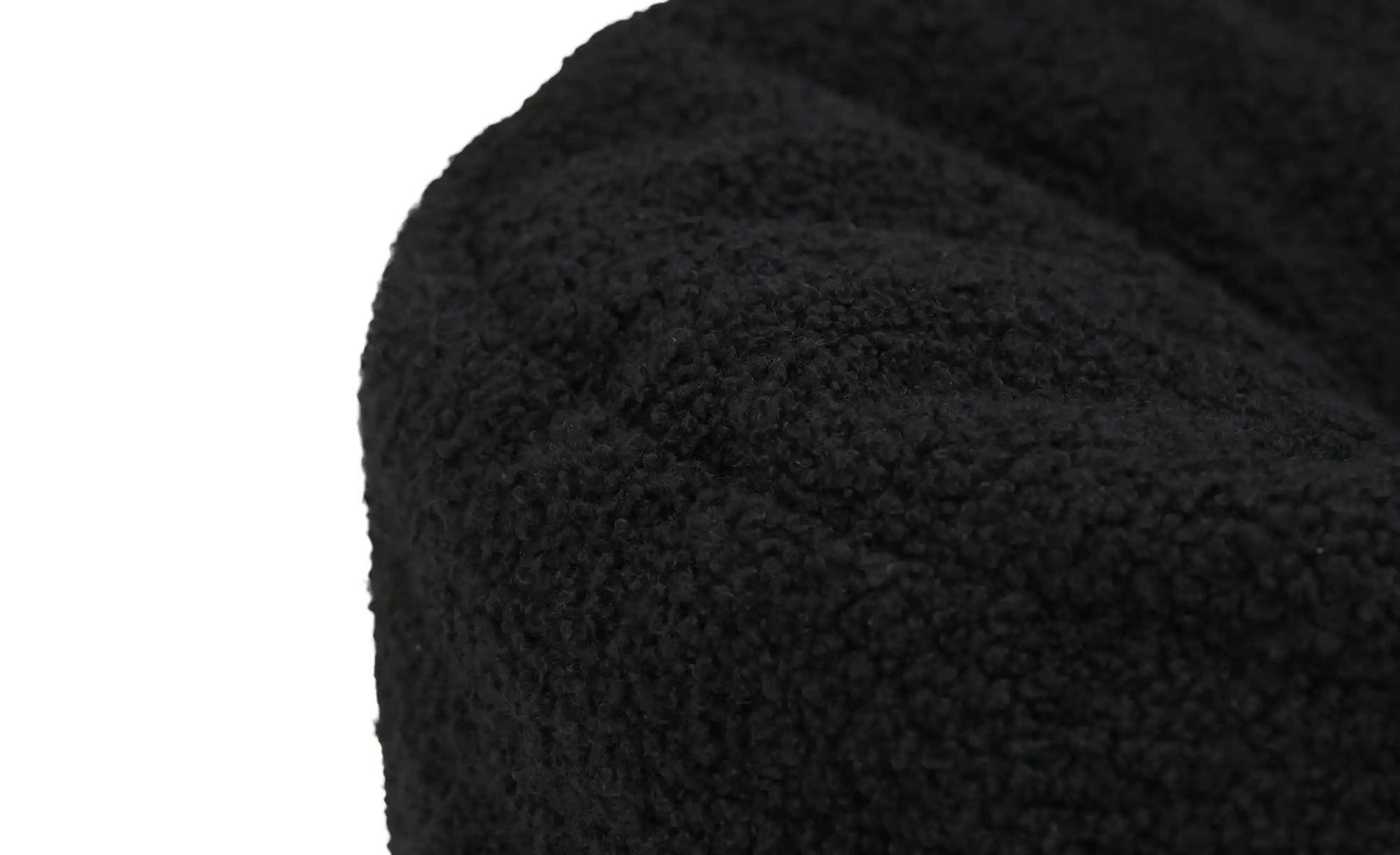 Thumbnail - como Pouf Teddy uni ¦ schwarz ¦ Maße (cm): H: 30 Ø: 43 Polstermöbel > Hocker > Sitzpouf - Höffner