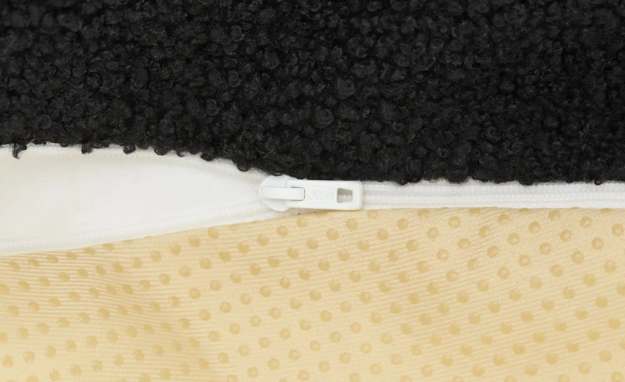 Thumbnail - como Pouf Teddy uni ¦ schwarz ¦ Maße (cm): H: 30 Ø: 43 Polstermöbel > Hocker > Sitzpouf - Höffner