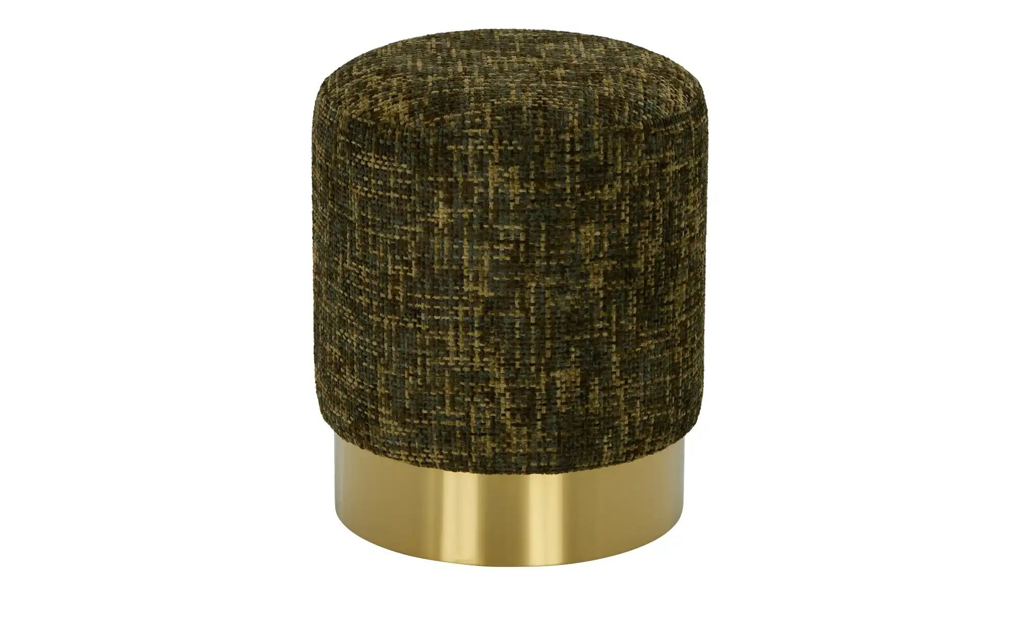 Pouf  Märta ¦ grün ¦ Maße (cm): H: 47  Ø: 39 Polstermöbel > Hocker > Sitzpo günstig online kaufen