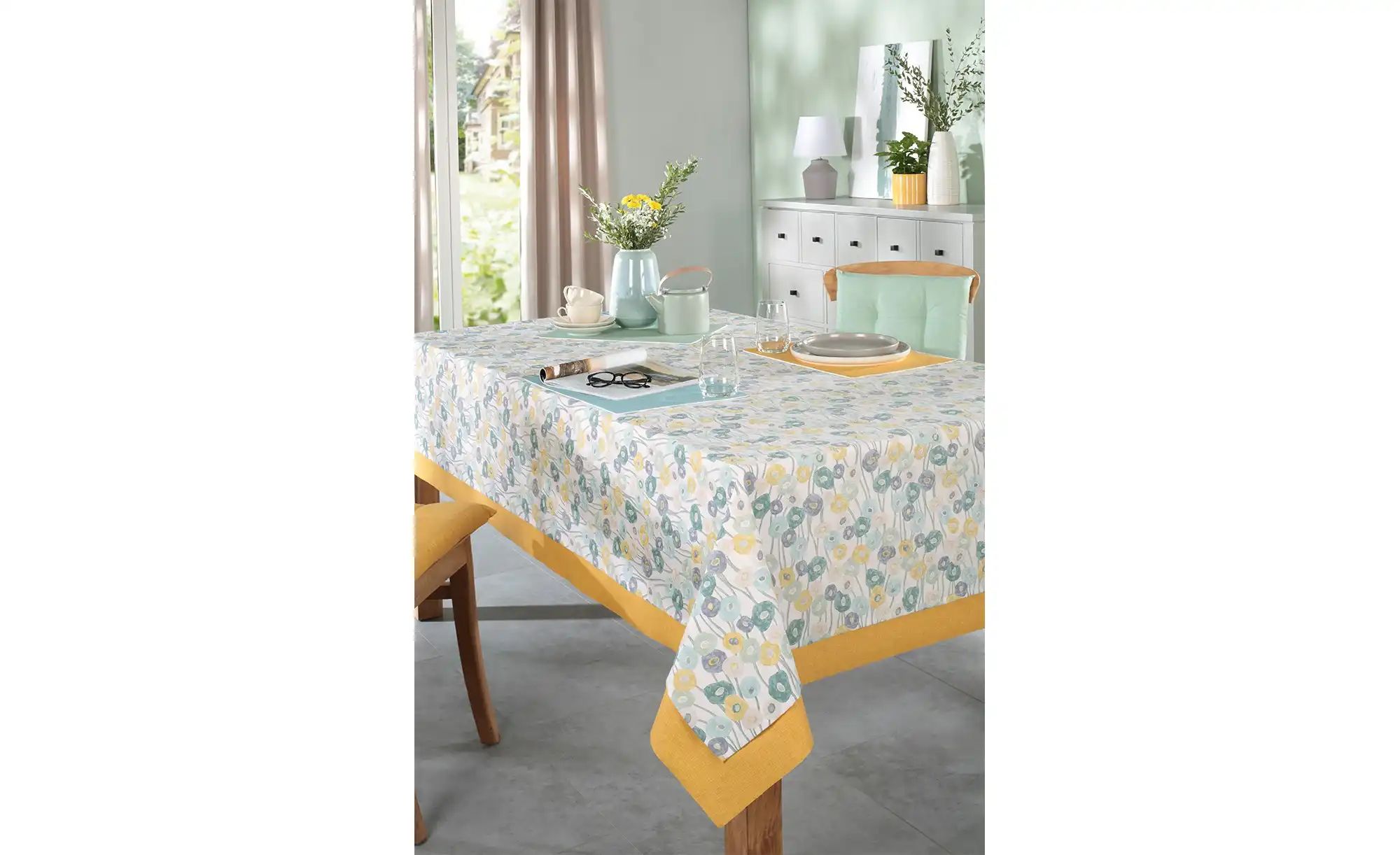PEYER SYNTEX Tischdecke  Matera ¦ grün ¦ Baumwollmischgewebe ¦ Maße (cm): B günstig online kaufen