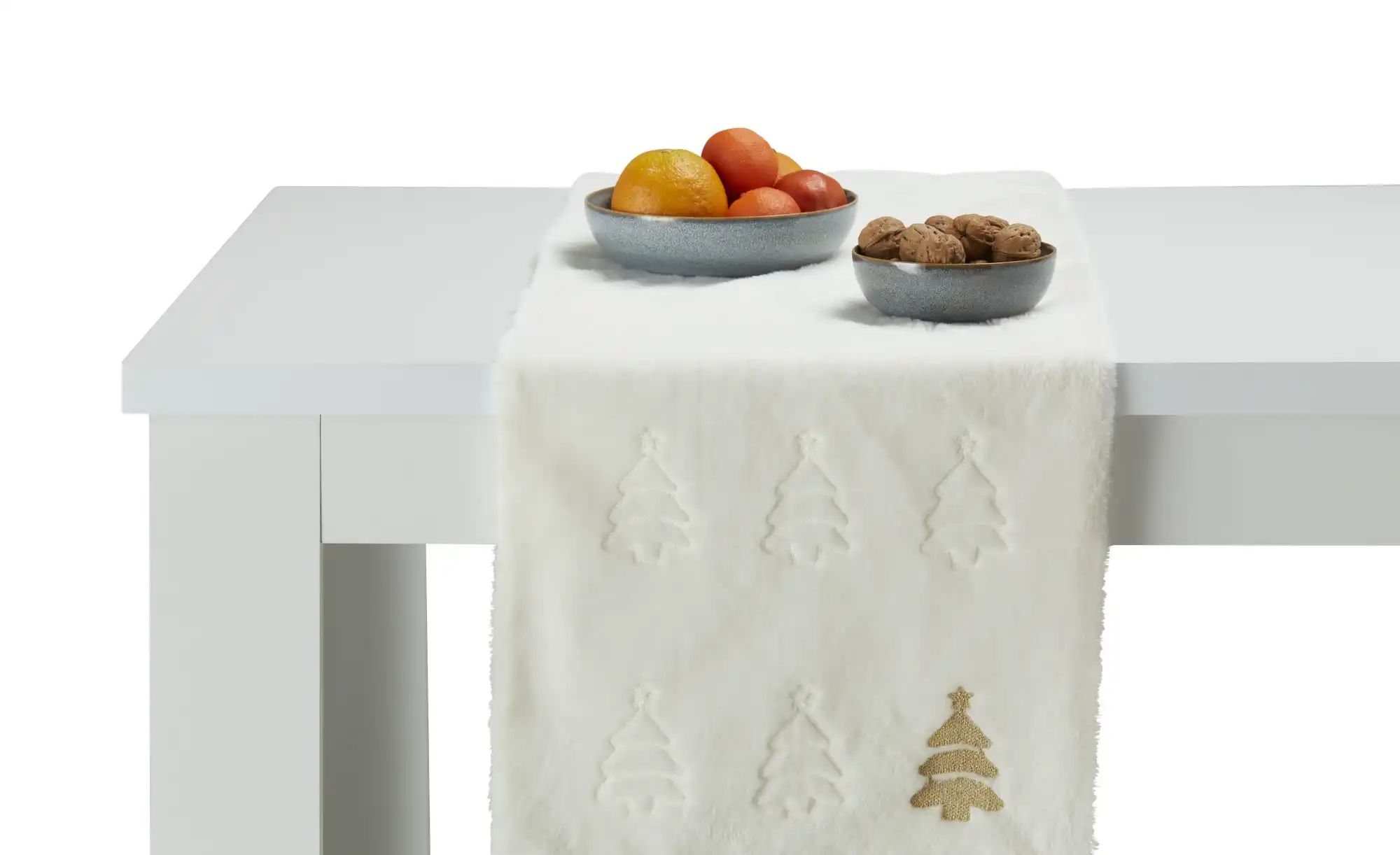 Tischläufer  Weihnachten ¦ weiß ¦ Synthetik ¦ Maße (cm): B: 40 Weihnachten günstig online kaufen