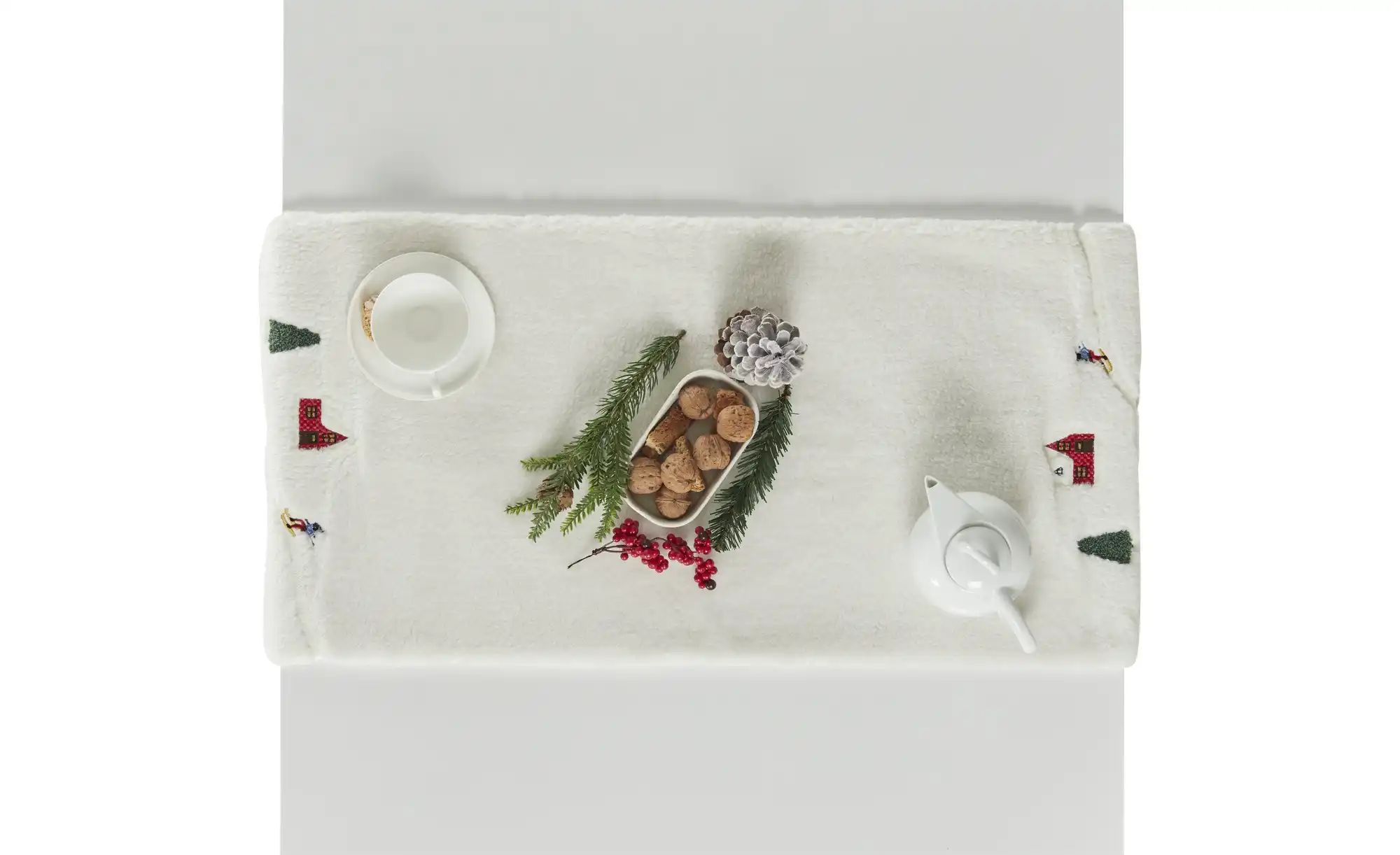 Thumbnail - Tischläufer Skilandschaft ¦ mehrfarbig ¦ Synthetik ¦ Maße (cm): B: 40 Weihnachten - Höffner