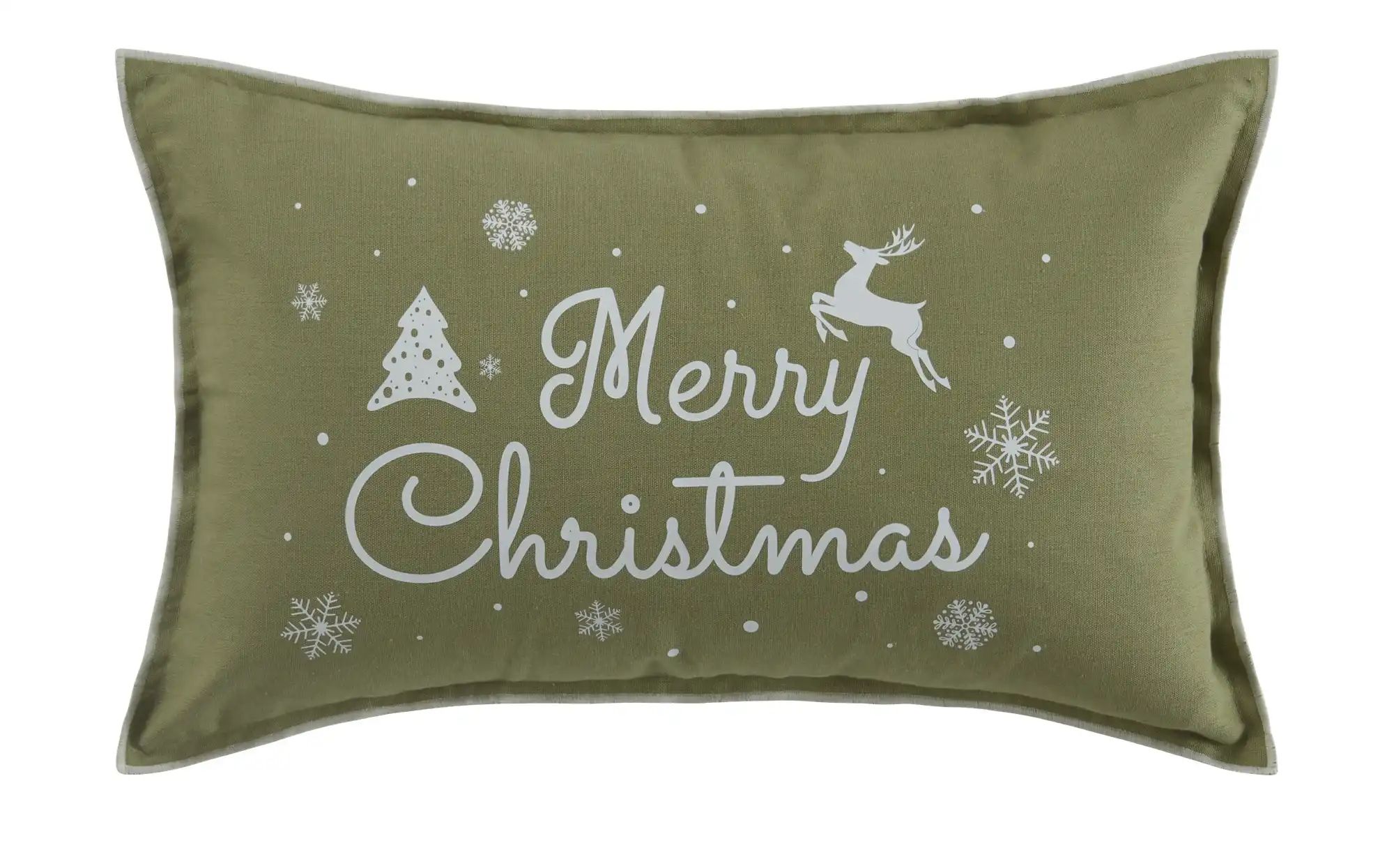 Kissen  Merry Christmas ¦ grün ¦ Maße (cm): B: 30 Weihnachten - Höffner günstig online kaufen