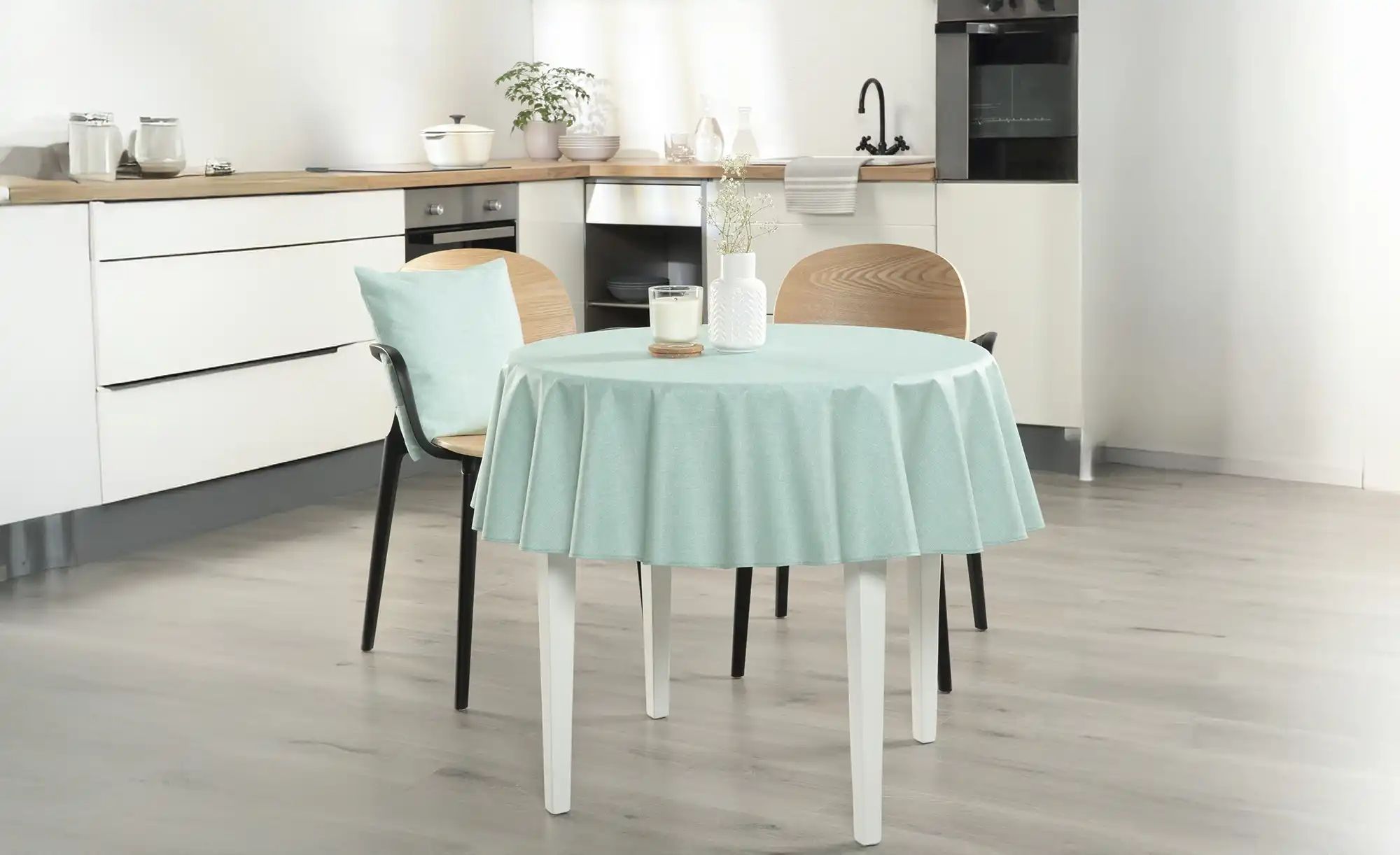 PEYER SYNTEX Tischdecke  Oslo  blau  Baumwollmischgewebe Ø: 140 | 04065621020055