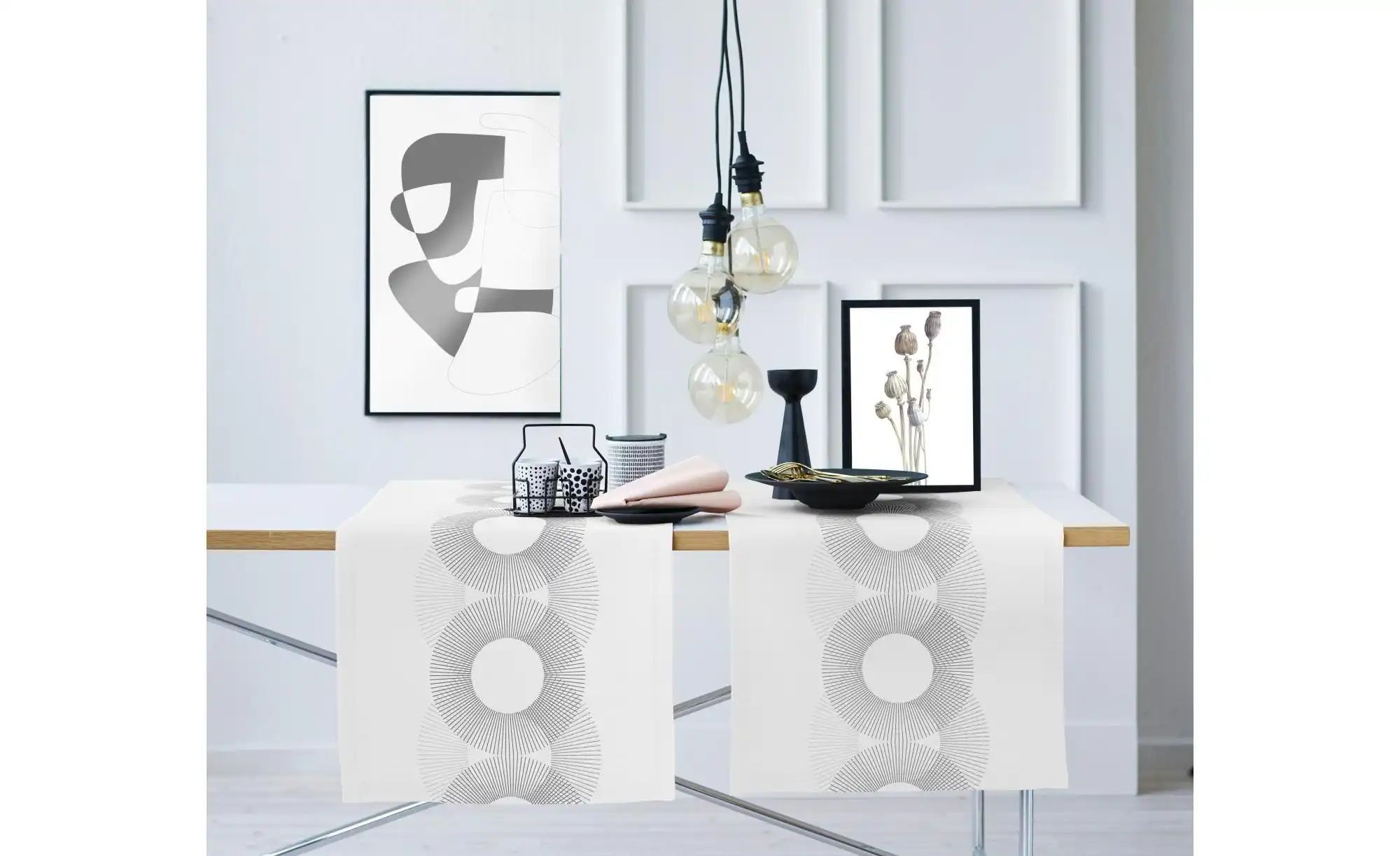 Apelt Läufer   ¦ grau ¦ Synthetik ¦ Maße (cm): B: 48 H: 0,5 Tischwäsche & K günstig online kaufen