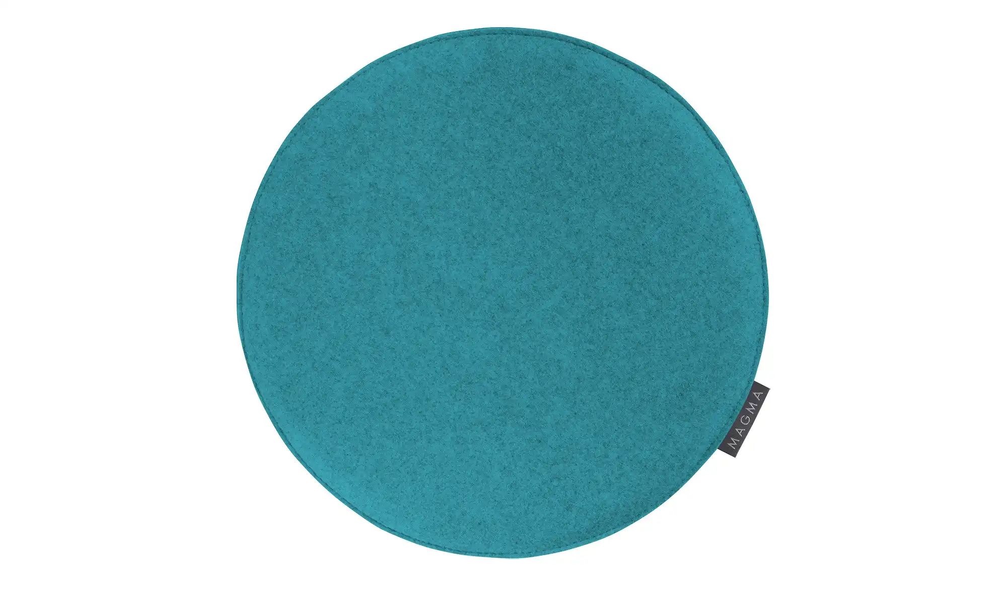 MAGMA Stuhlkissen  Avaro ¦ blau ¦ Maße (cm): H: 2  Ø: 35 Dekokissen & Decke günstig online kaufen