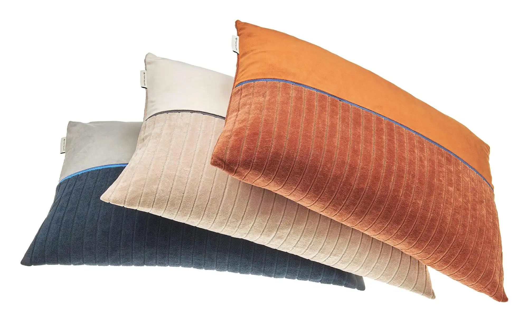 Tom Tailor Kissenhülle   ¦ blau ¦ Maße (cm): B: 58 H: 0,5 Dekokissen & Deck günstig online kaufen