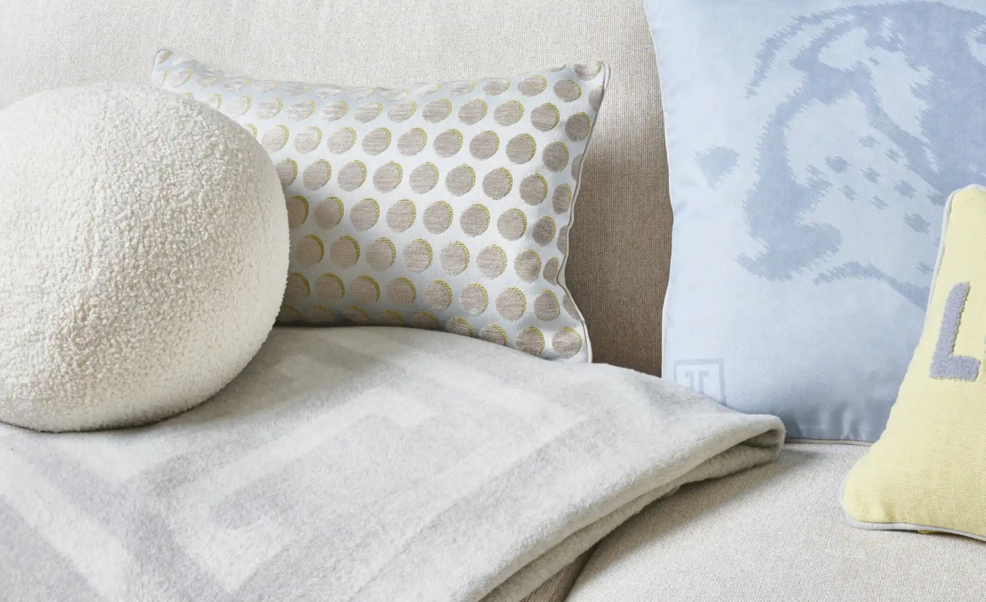 Jette Home Kissen  Teddyball ¦ creme Ø: 30 Dekokissen & Decken > Kissen > D günstig online kaufen