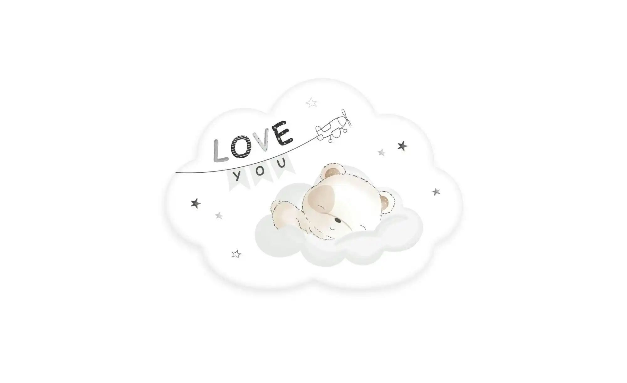 Herding Wolkenkissen  Sleeping little bear ¦ mehrfarbig ¦ Maße (cm): B: 33 günstig online kaufen
