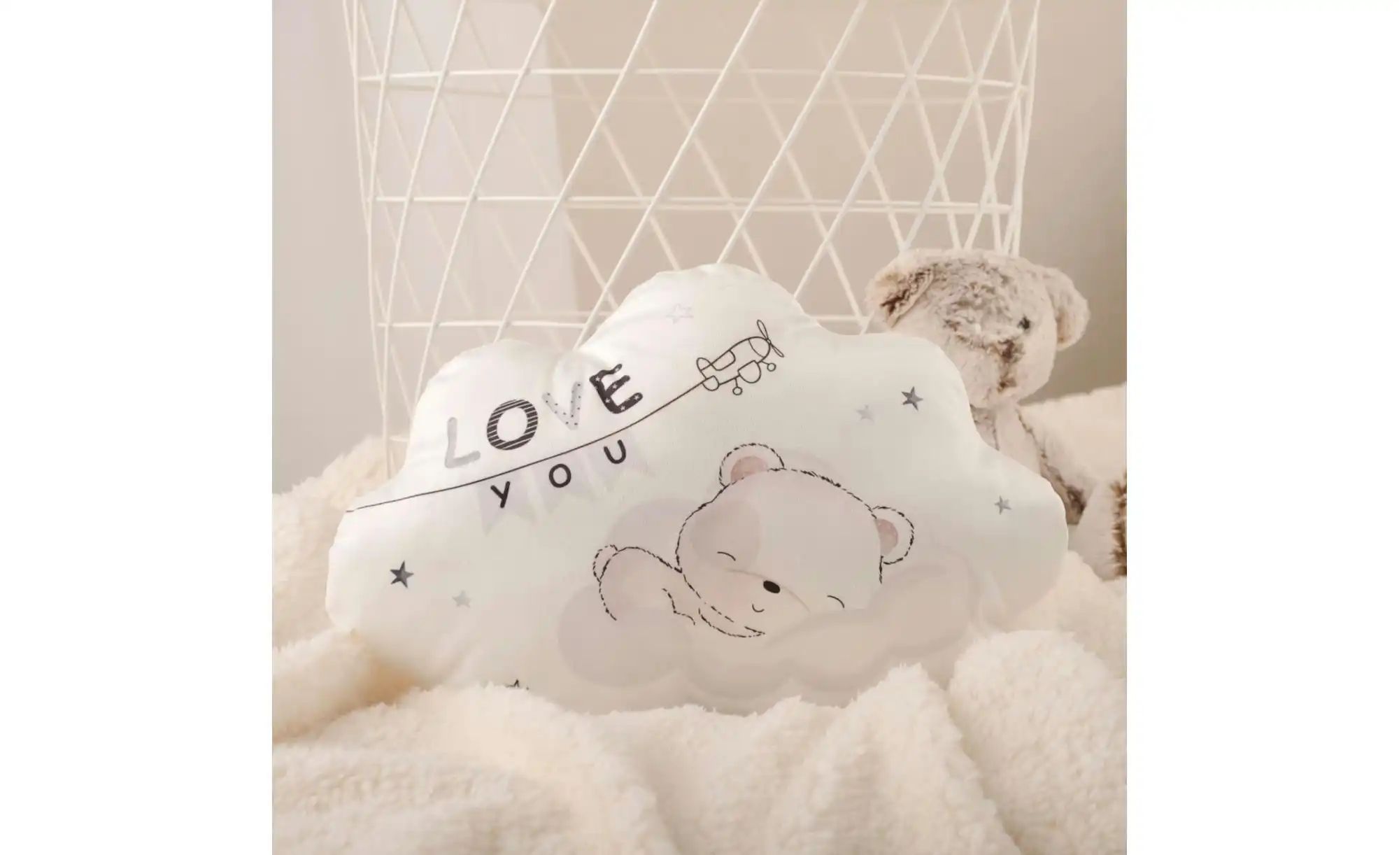 Herding Wolkenkissen  Sleeping little bear ¦ mehrfarbig ¦ Maße (cm): B: 33 günstig online kaufen
