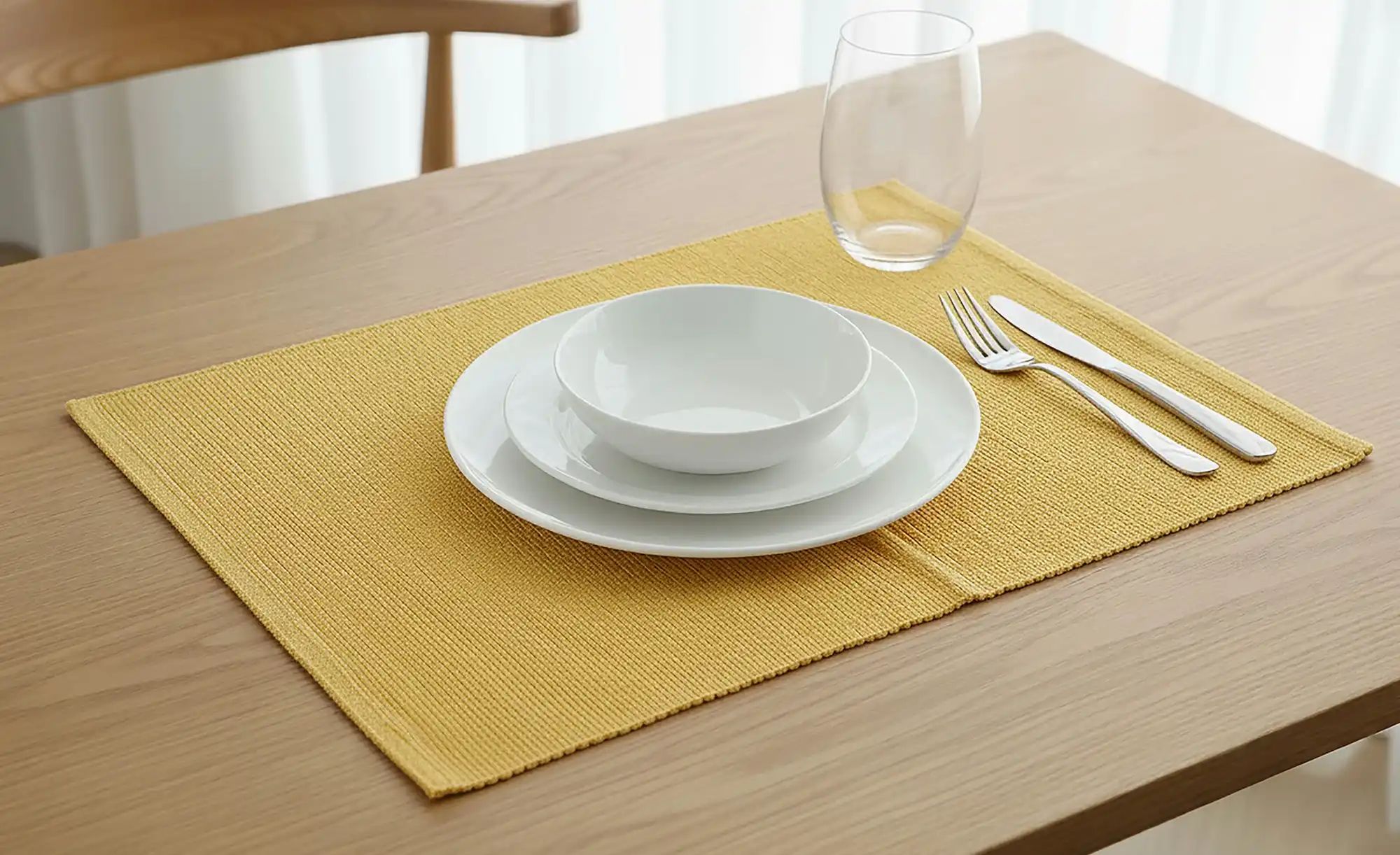 Thumbnail - Como Green Platzset  Bella ¦ gelb ¦ Maße (cm): B: 33 Tischwäsche & Küchentextilien > Platzsets - Höffner