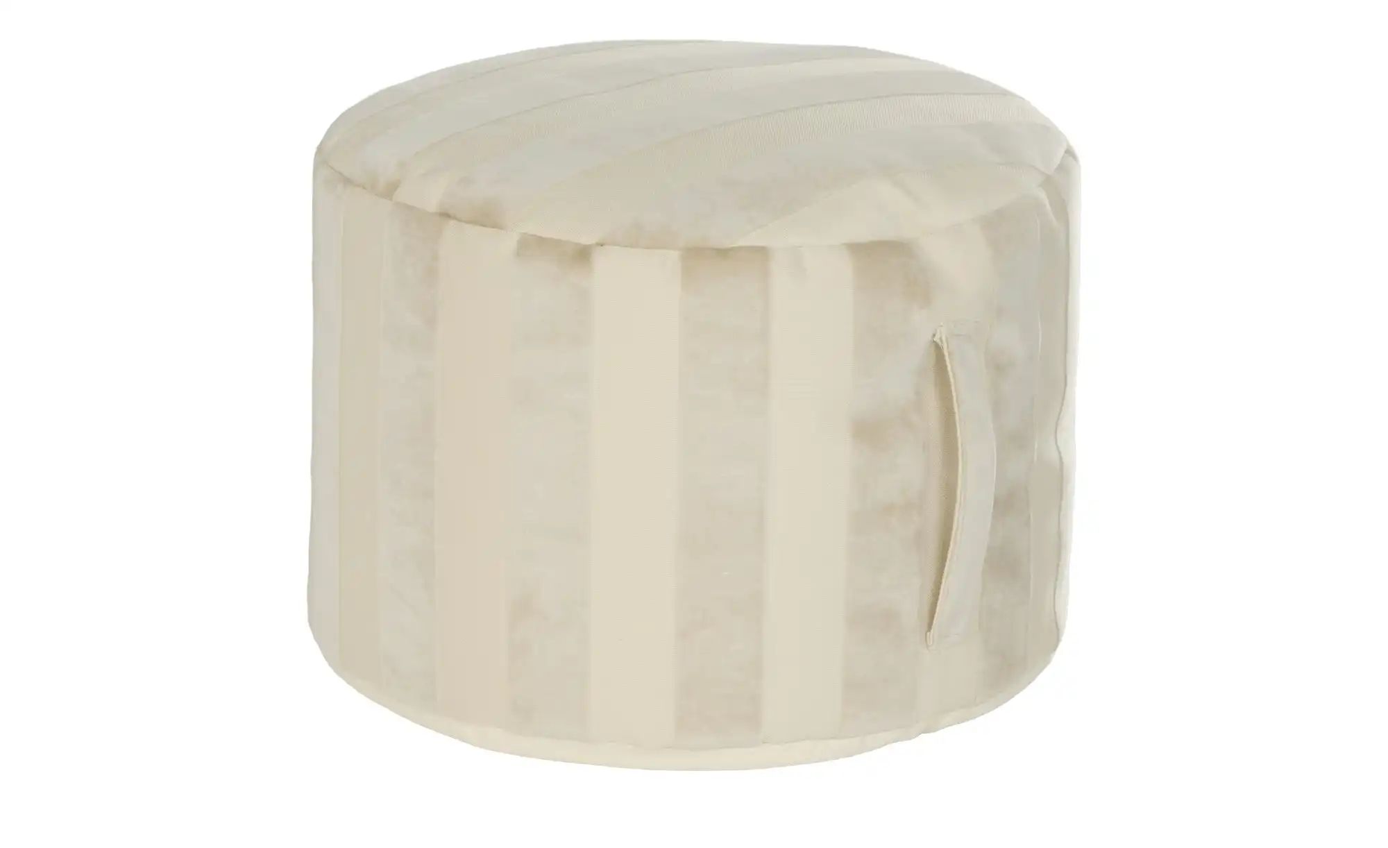 como Pouf  Streifen ¦ Maße (cm): H: 30  Ø: 45 Polstermöbel > Hocker > Sitzp günstig online kaufen