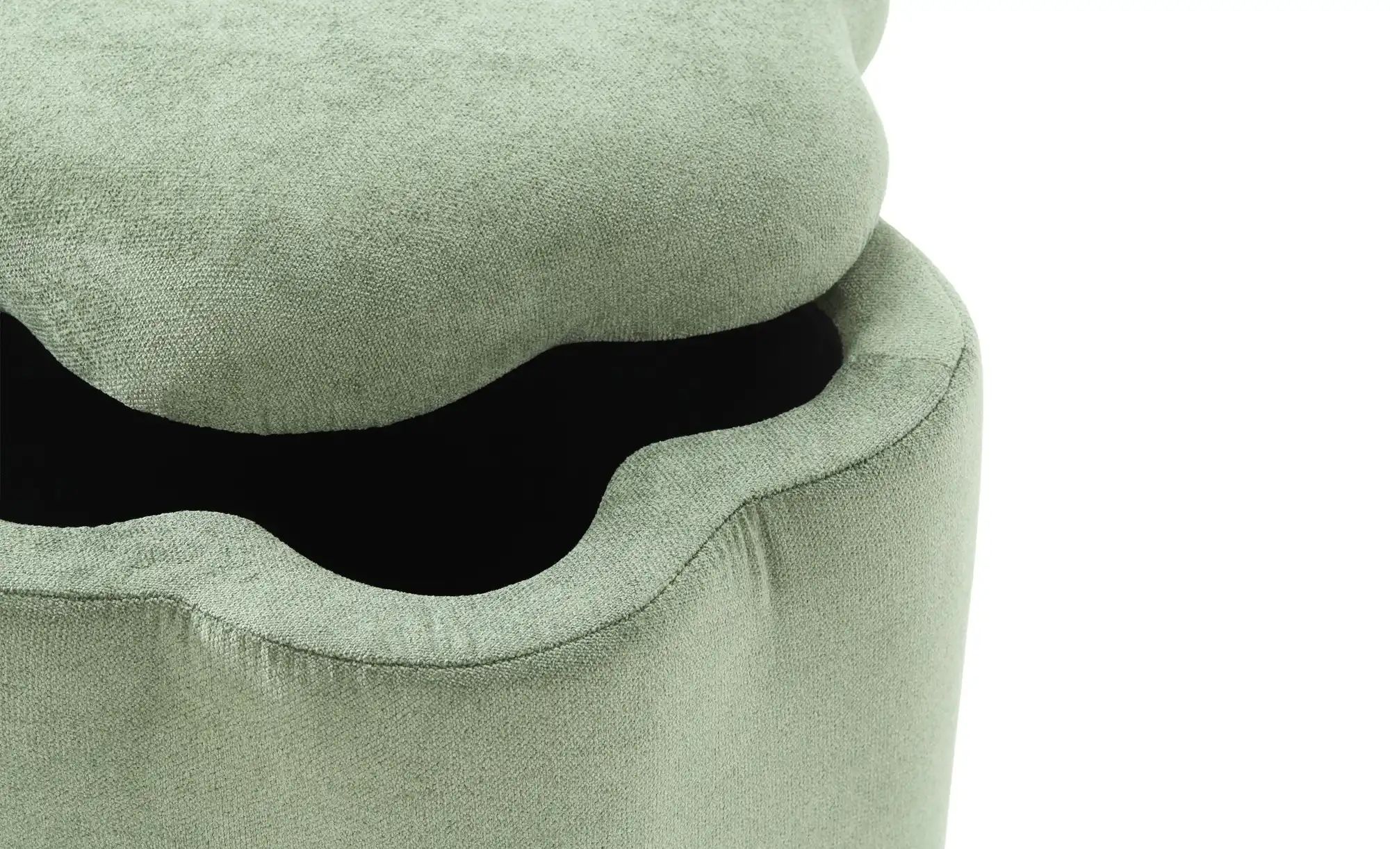 Thumbnail - como Hocker  Blume ¦ grün ¦ Maße (cm): B: 37,5 H: 41 T: 46.0 Polstermöbel > Hocker > Sitzpouf - Höffner