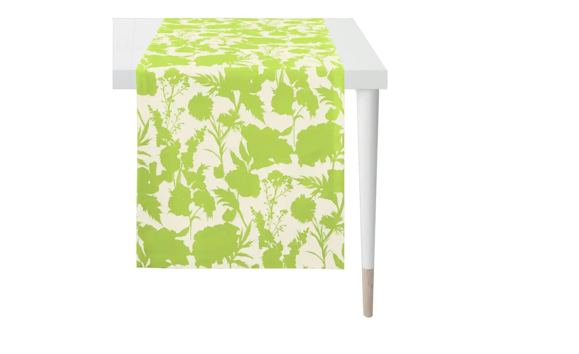Apelt Läufer   ¦ grün ¦ Baumwollmischgewebe ¦ Maße (cm): B: 48 H: 0,5 Tisch günstig online kaufen