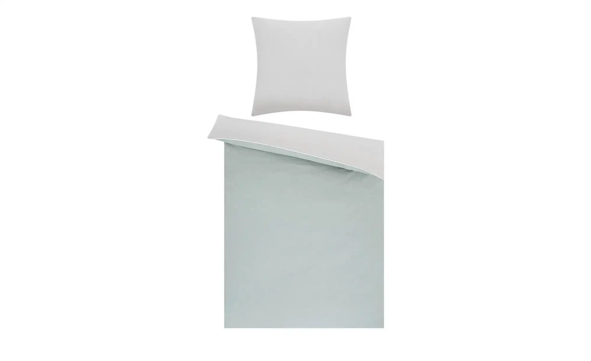 Thumbnail - como Renforcé Wende-Bettwäsche Chambray Piping ¦ grün ¦ Maße (cm): B: 135 Bettwaren > Bettwäsche > Bettwäsche ganzjähri...