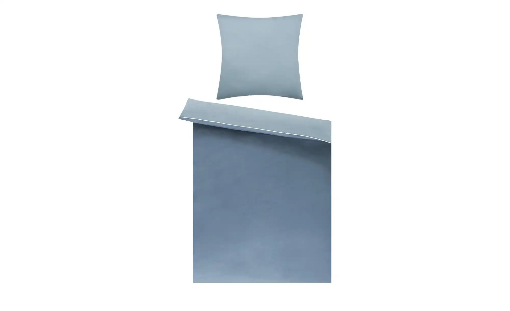 como Satin Wende-Bettwäsche  Satin Piping ¦ türkis/petrol ¦ Maße (cm): B: 1 günstig online kaufen