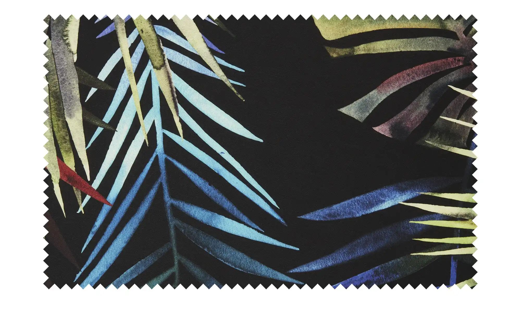 indigo Mako-Satin Bettwäsche  Palm Leaves ¦ schwarz ¦ Maße (cm): B: 135 Bet günstig online kaufen