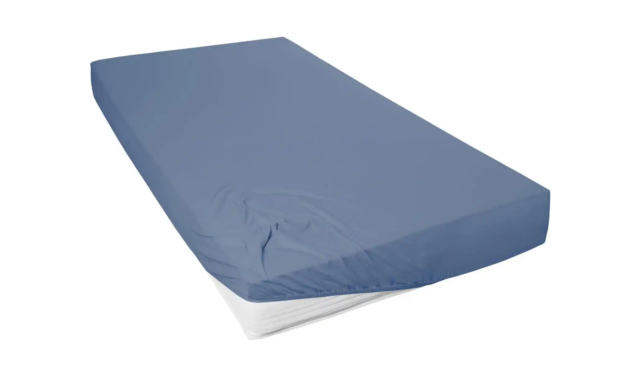 como Jersey-Spannbetttuch   ¦ blau ¦ Maße (cm): B: 100 Bettwaren > Bettlake günstig online kaufen
