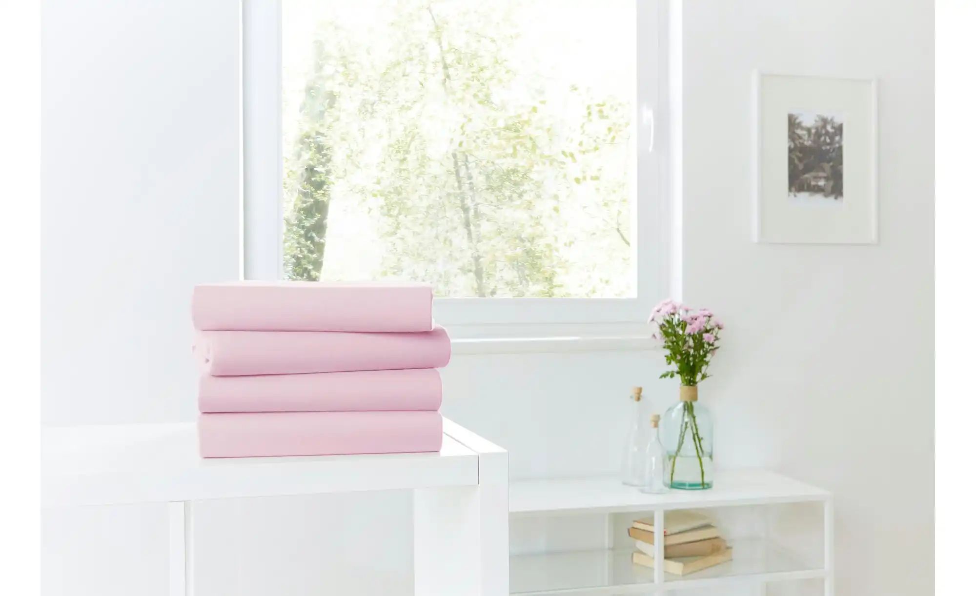 como Jersey-Spannbetttuch   ¦ rosa/pink ¦ Maße (cm): B: 150 Bettwaren > Bet günstig online kaufen
