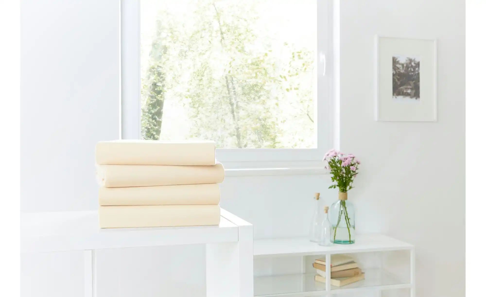 como Jersey-Spannbetttuch   ¦ beige ¦ Maße (cm): B: 100 Bettwaren > Bettlak günstig online kaufen