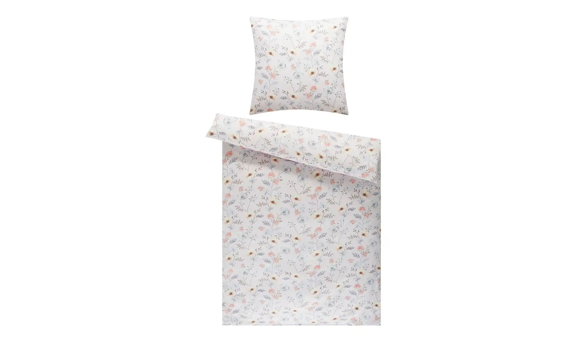 como Satin Bettwäsche  Romantic Floral ¦ rosa/pink ¦ Maße (cm): B: 135 Bett günstig online kaufen