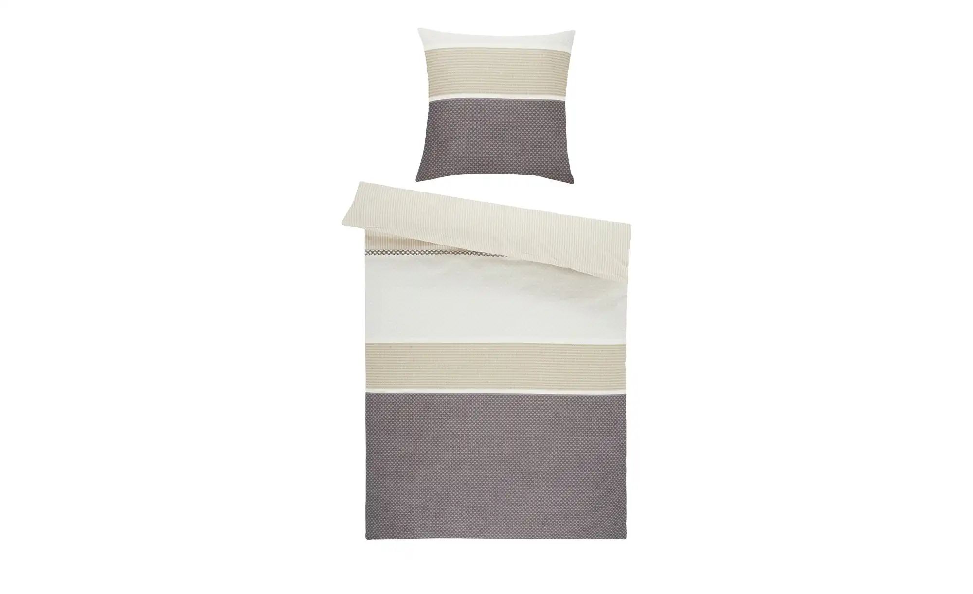 Como Green Mako-Satin Bettwäsche   ¦ grau ¦ Maße (cm): B: 135 Bettwaren > B günstig online kaufen