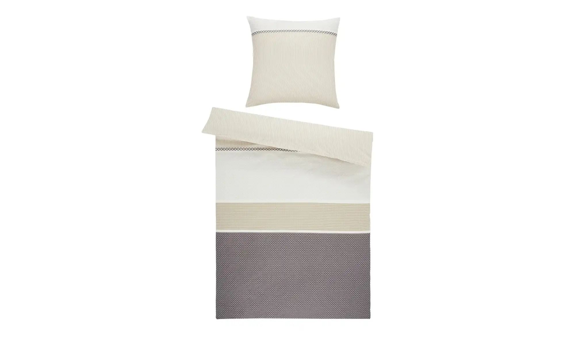 Como Green Mako-Satin Bettwäsche   ¦ grau ¦ Maße (cm): B: 135 Bettwaren > B günstig online kaufen