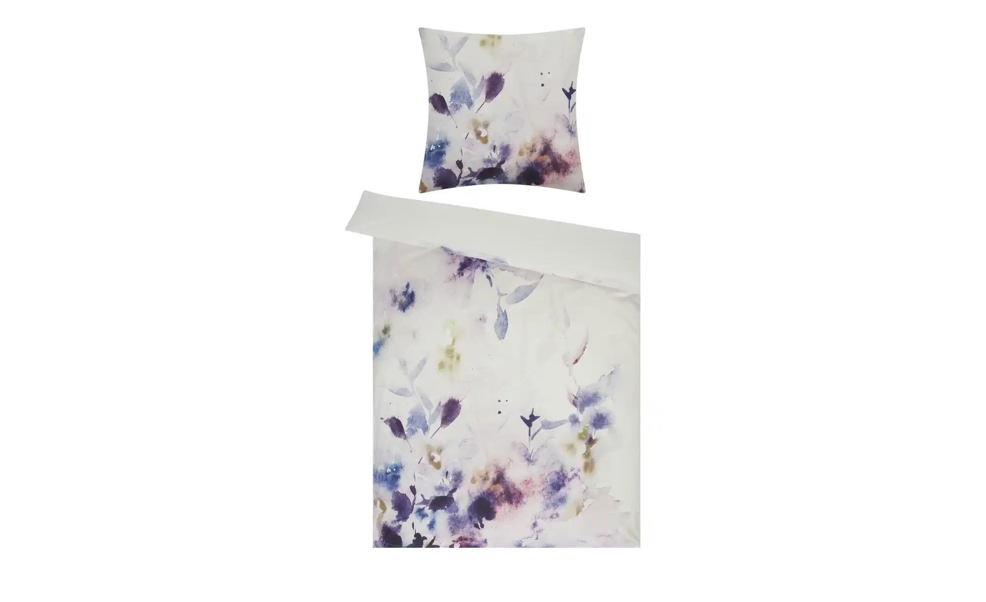 Como Green Renforcé Bettwäsche  Floral Dreams ¦ lila/violett ¦ Maße (cm): B günstig online kaufen