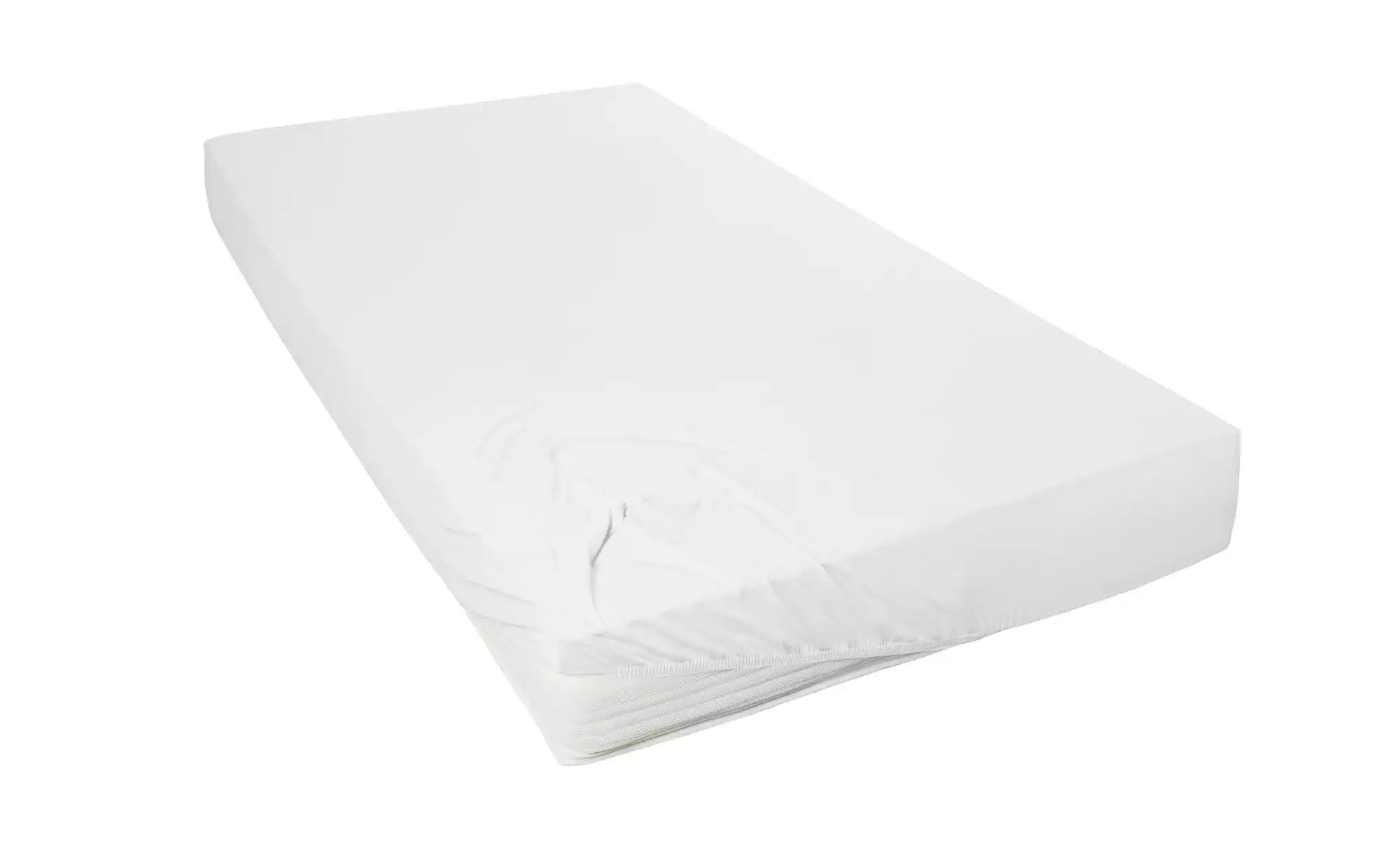 Thumbnail - Como Green Bio-Mako-Jersey Spannbettuch ¦ weiß ¦ Maße (cm): B: 180 Bettwaren > Bettlaken - Höffner